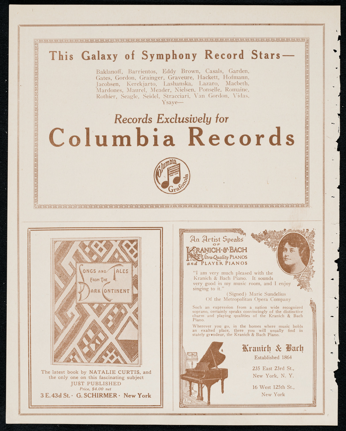 Newman Traveltalks: Spain, December 12, 1920, program page 6