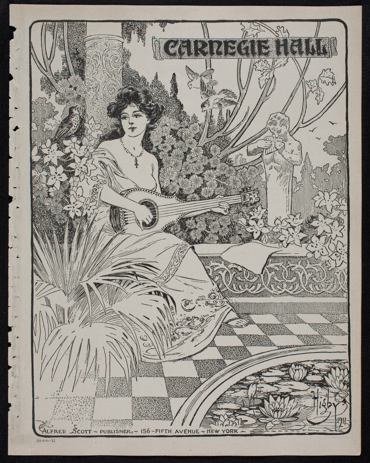 Jeanne Jomelli, Soprano, and Paolo Gruppe, Cello, April 4, 1912, program page 1