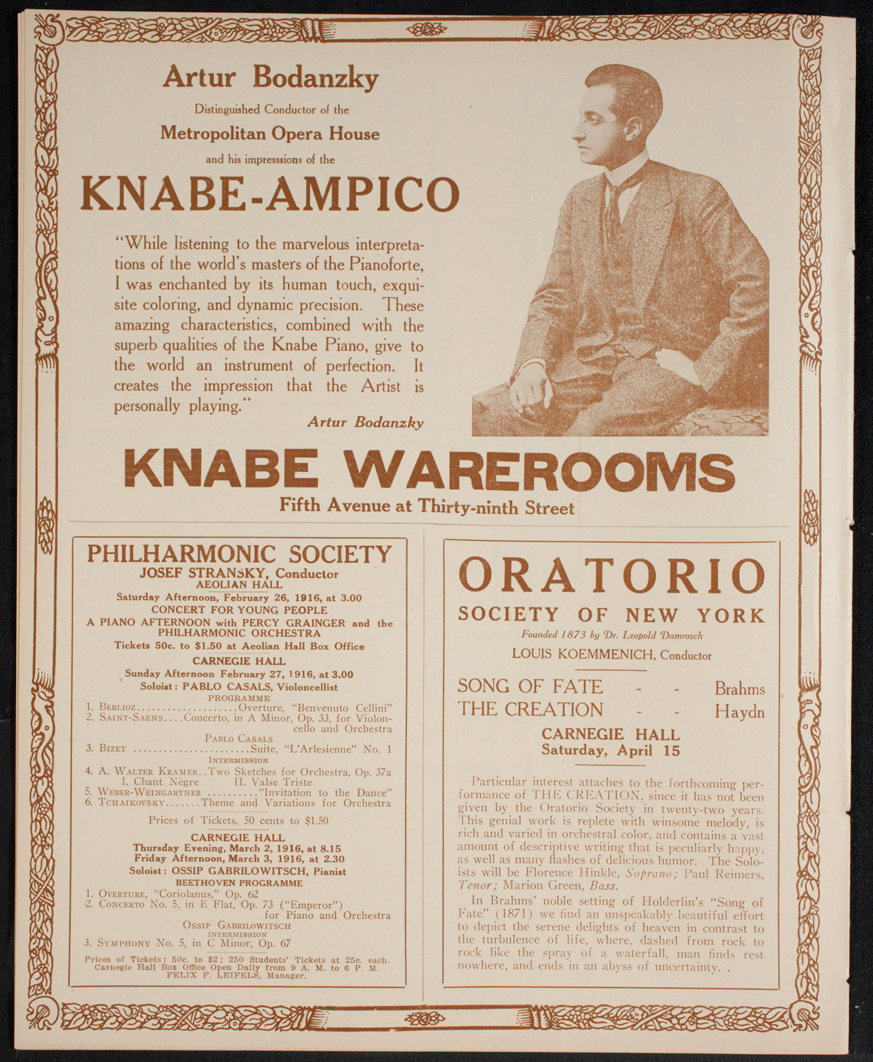 Yale Glee, Banjo and Mandolin Clubs, February 25, 1916, program page 12