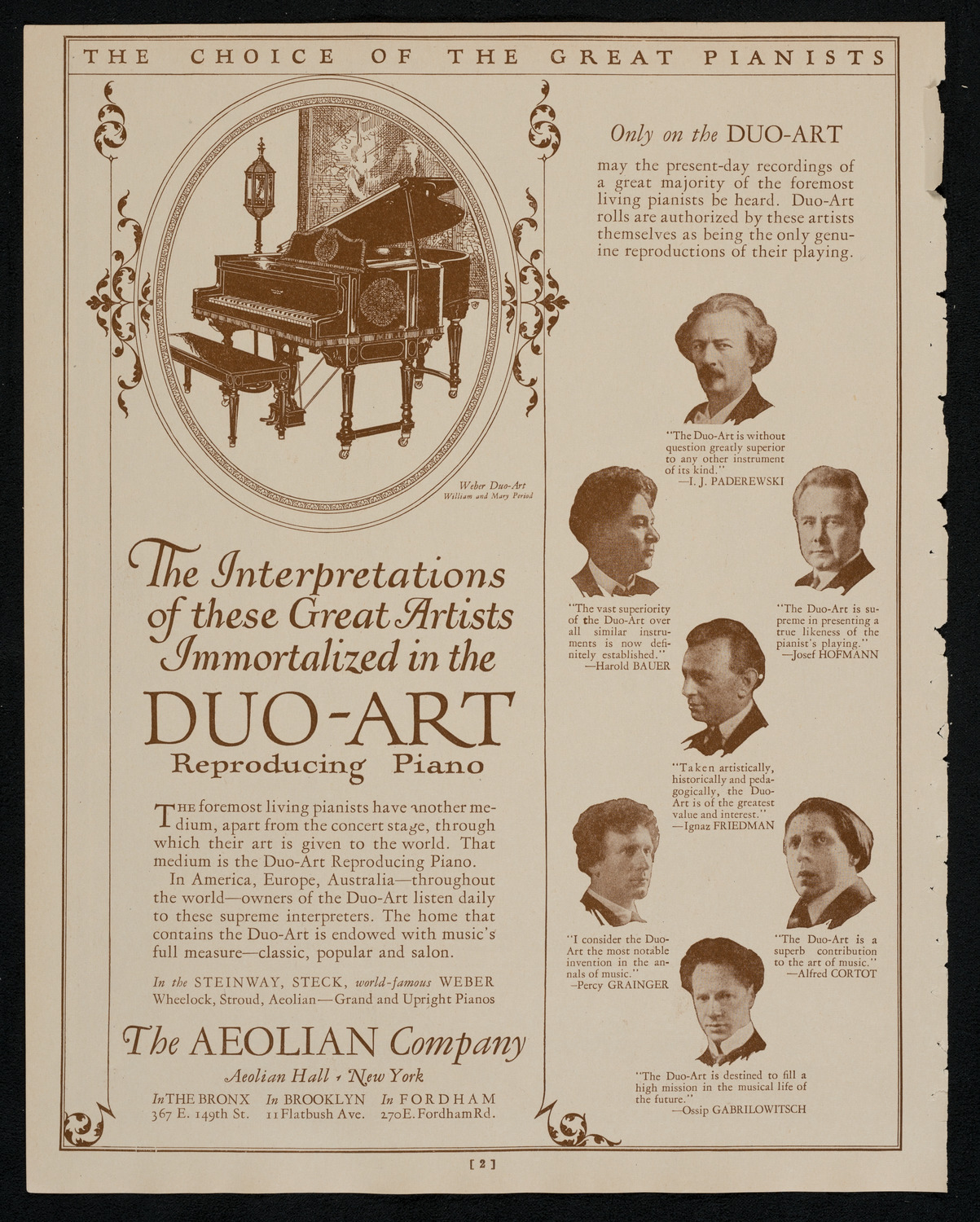 Toscha Seidel, Violin, October 17, 1925, program page 2