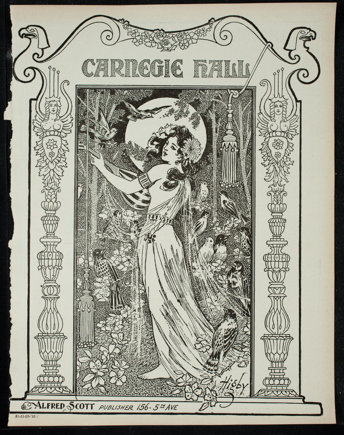 Benefit: St. Mark's Hospital, November 26, 1910, program page 1