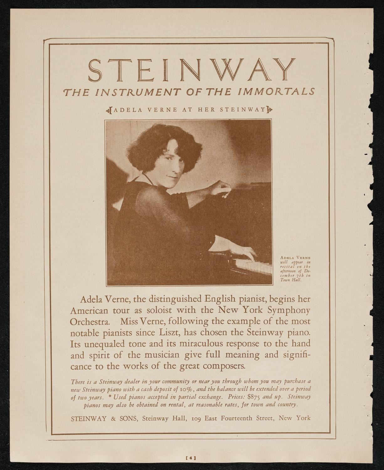 New York Symphony Orchestra, December 4, 1924, program page 4