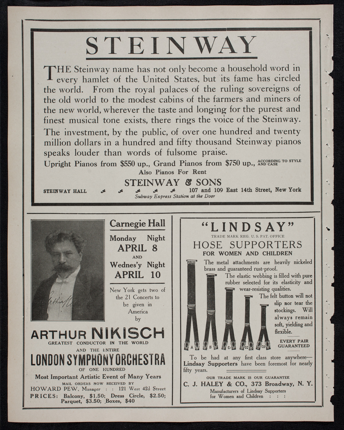 Russian Symphony Society of New York, January 28, 1912, program page 4