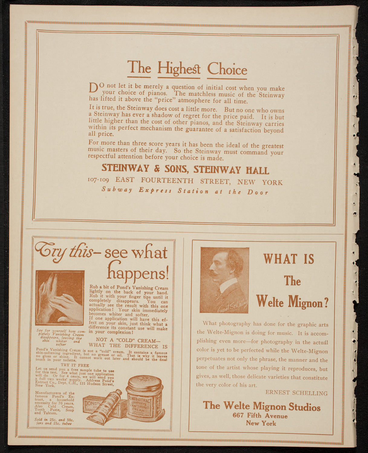 Boston Symphony Orchestra, January 6, 1917, program page 4