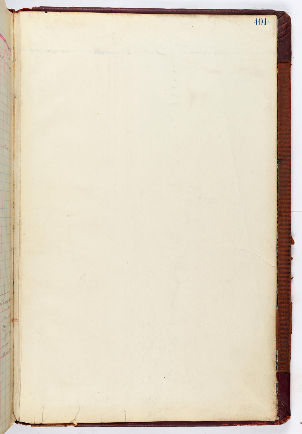 Music Hall Accounting Ledger, volume 4, page 401