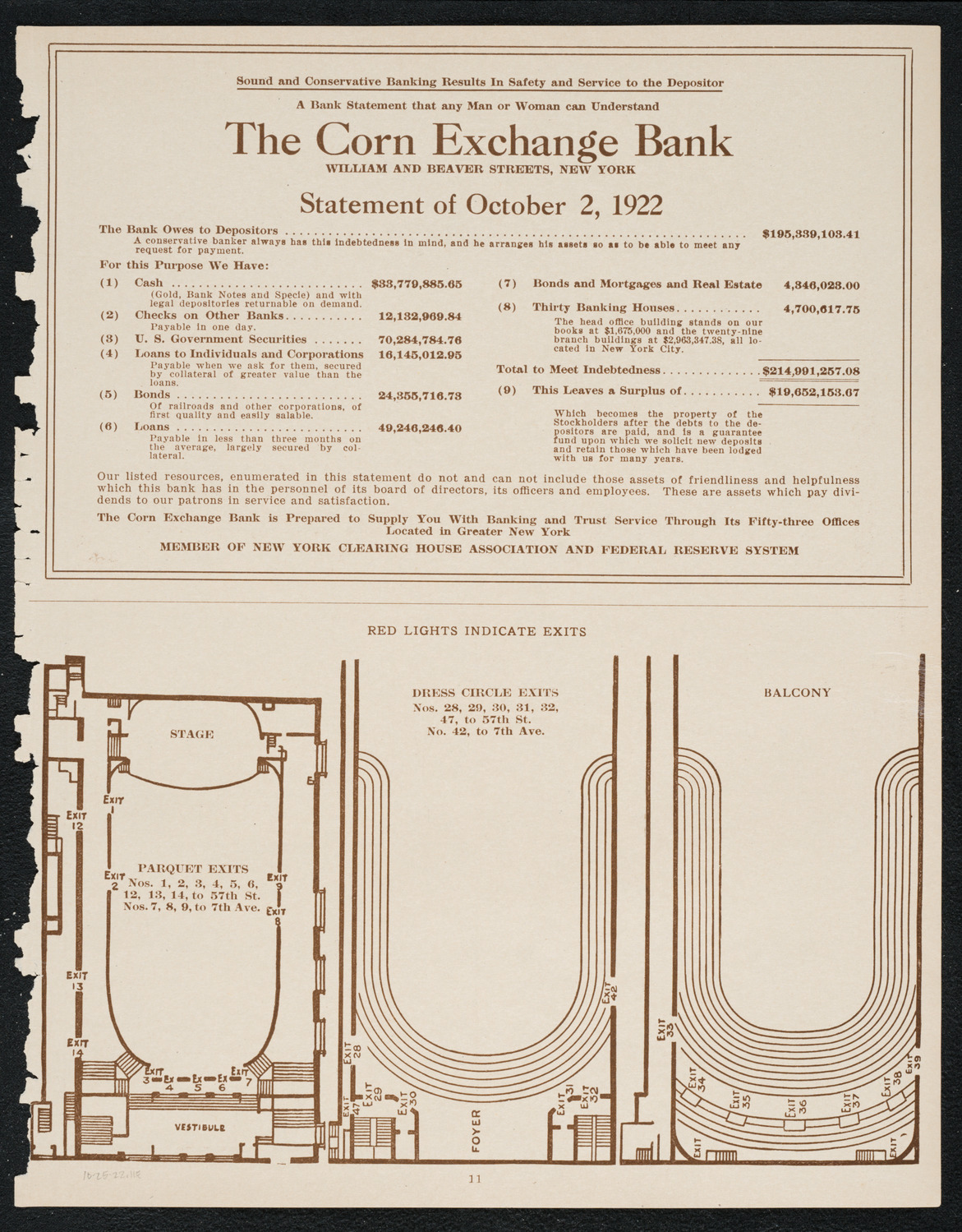 Colin O'More, Tenor, October 25, 1922, program page 11