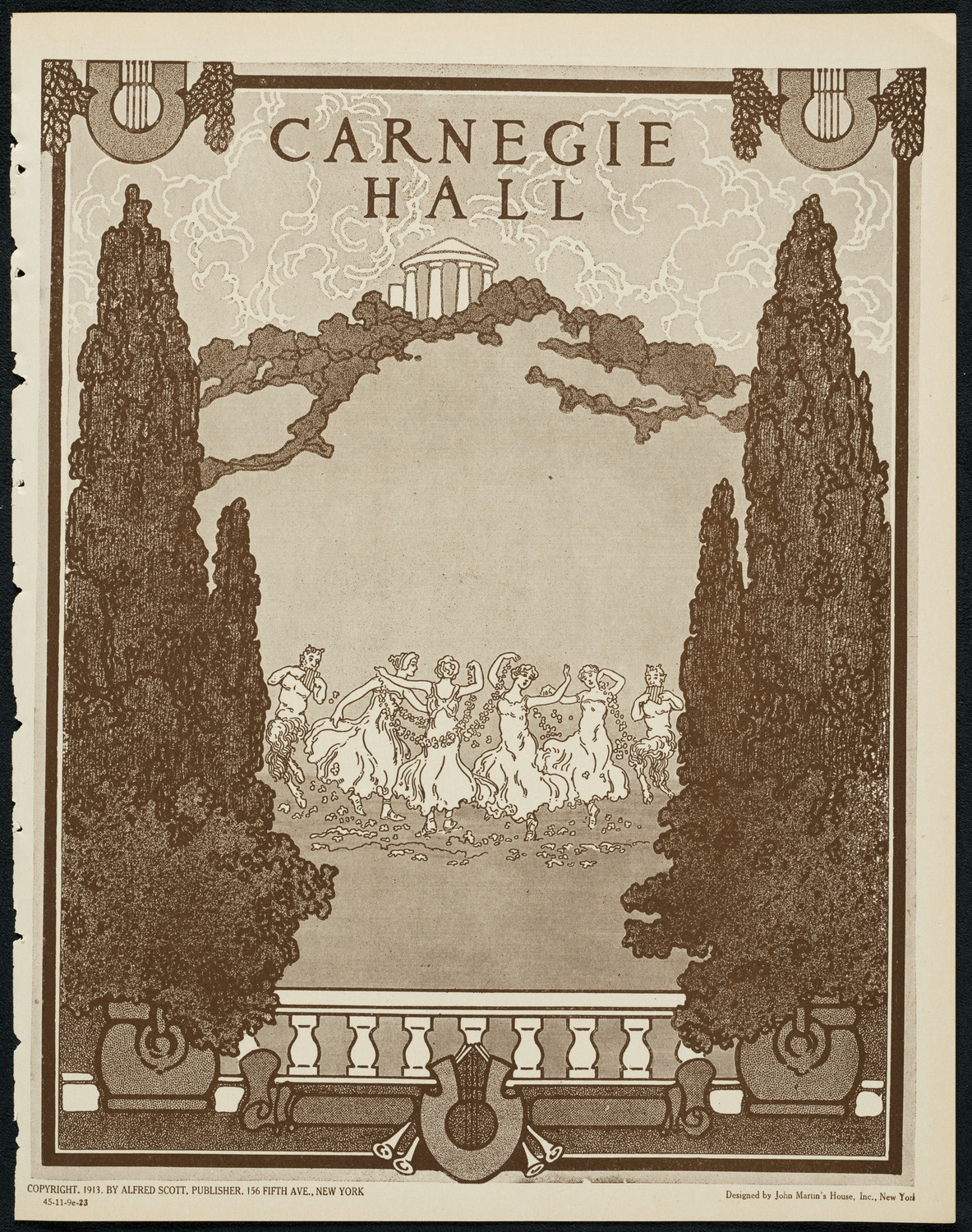 New York Symphony Orchestra: Beethoven Cycle, November 9, 1923, program page 1