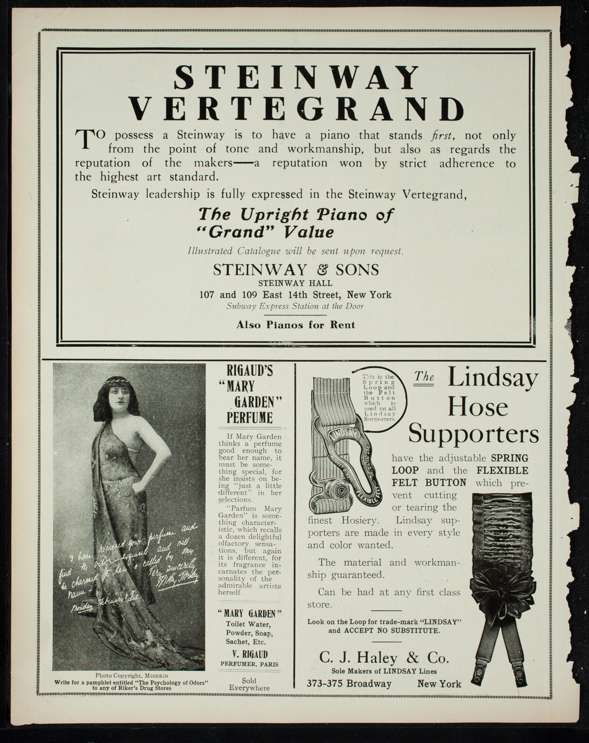 New York Philharmonic, November 13, 1910, program page 4