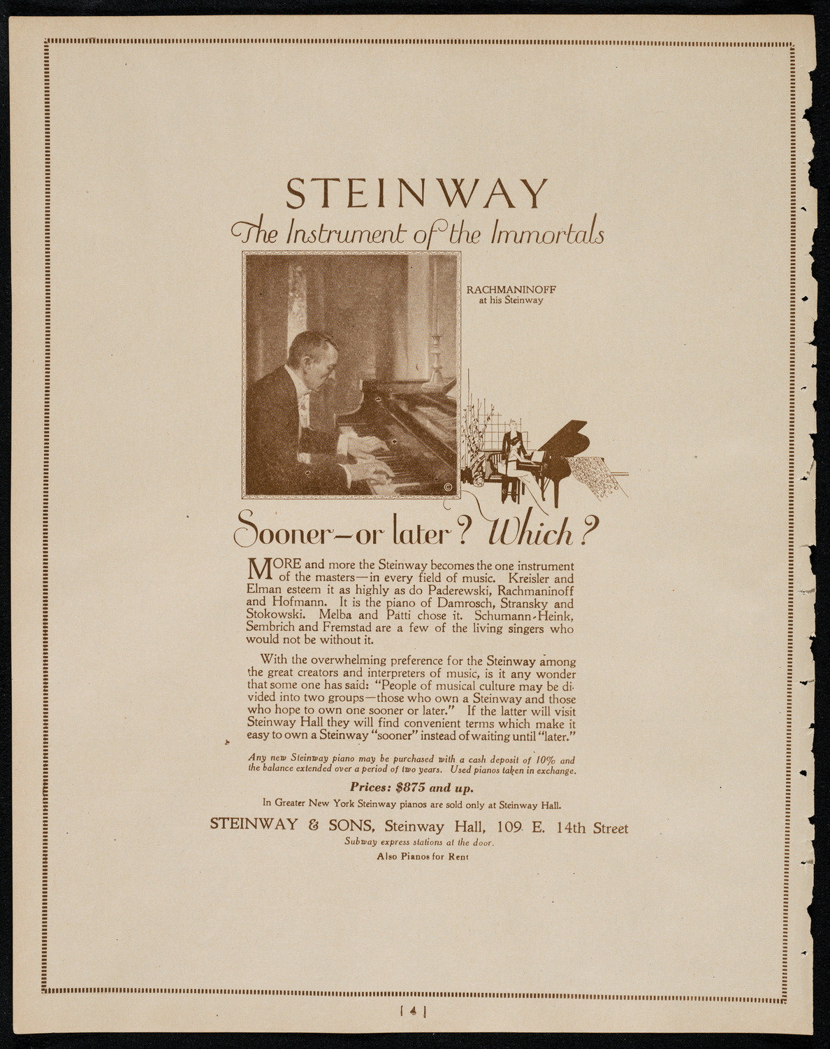 Kriens Symphony Club, May 20, 1922, program page 4