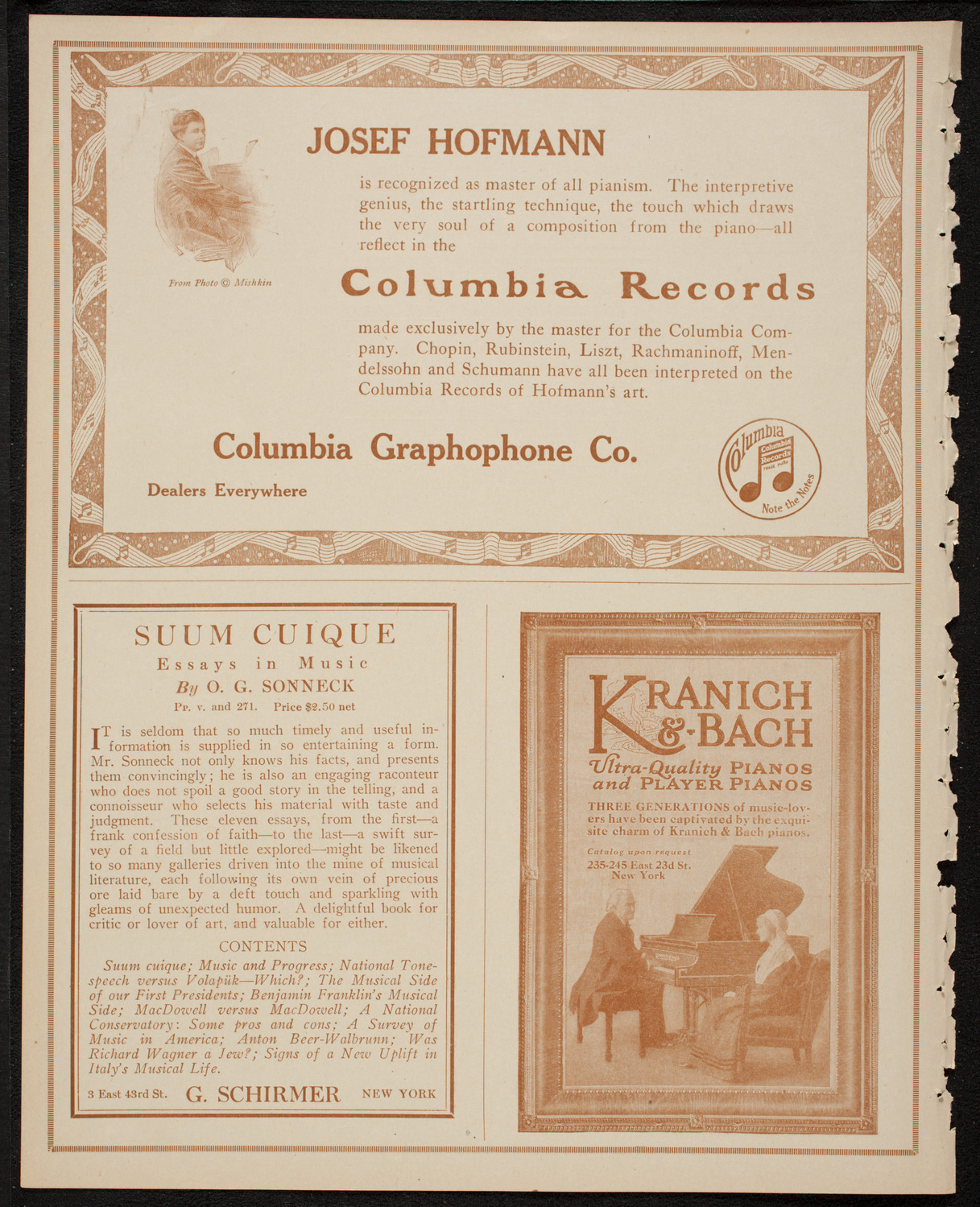 Philadelphia Orchestra, January 11, 1917, program page 6