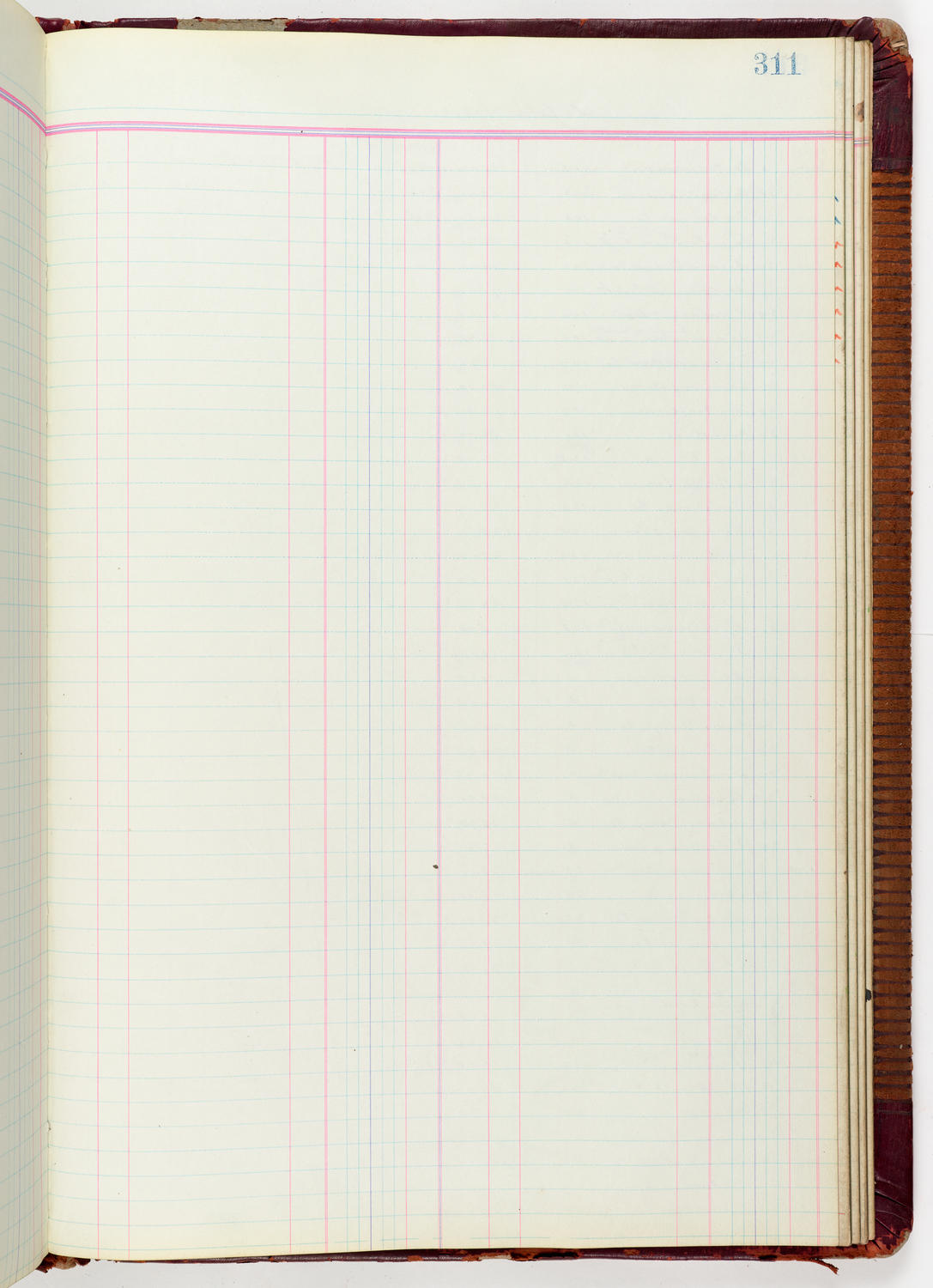 Music Hall Accounting Ledger Journal, volume 6, page 311
