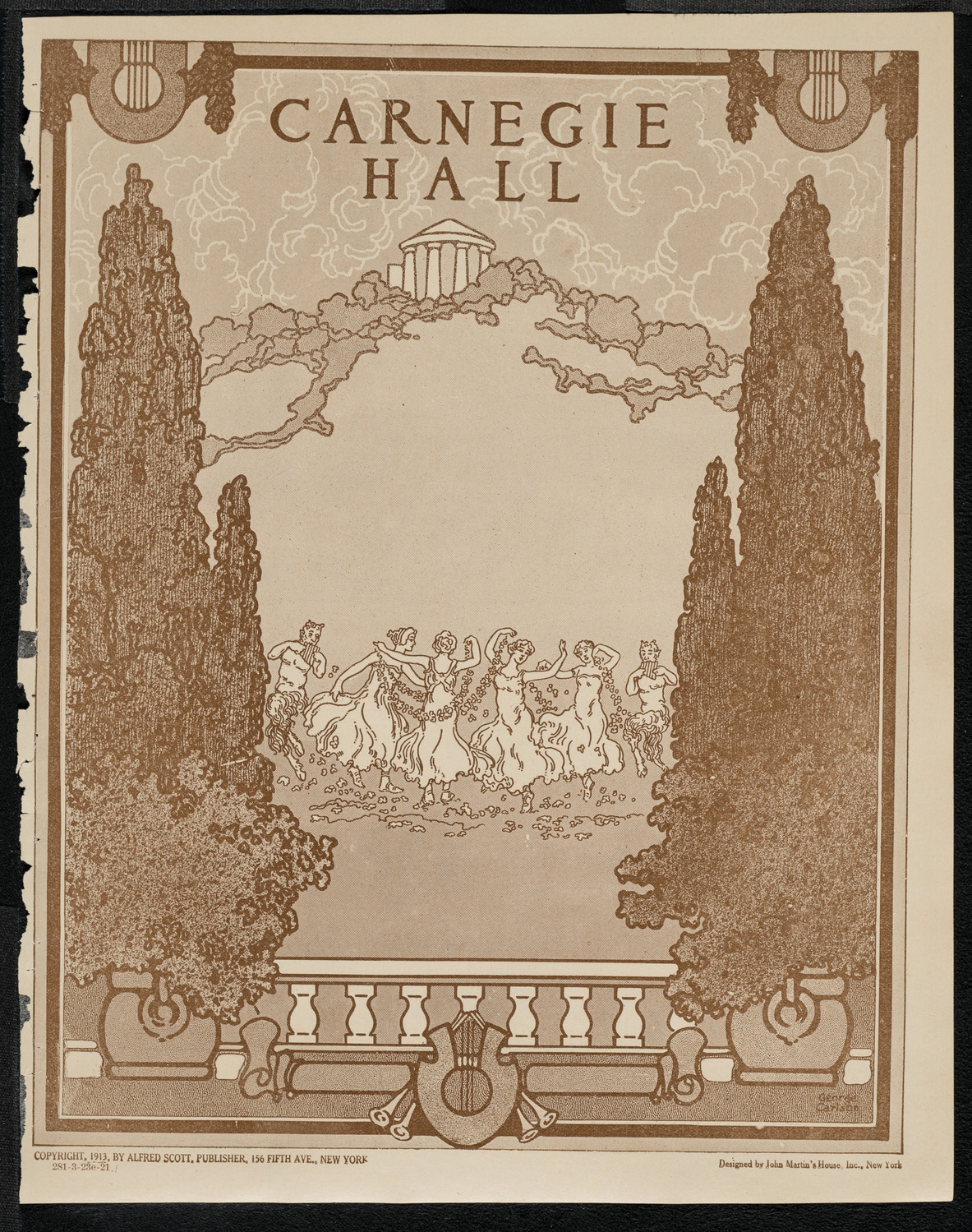 National Symphony Orchestra, March 23, 1921, program page 1