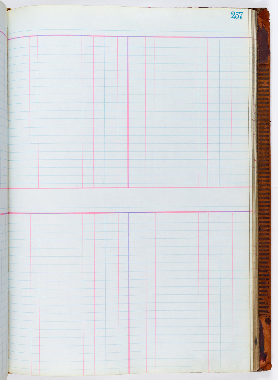 Music Hall Accounting Ledger, volume 1, page 257