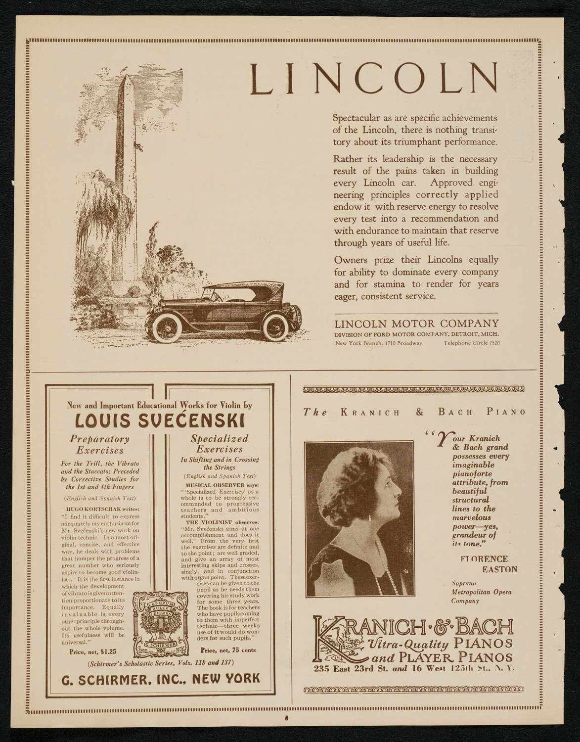 New York Philharmonic, March 28, 1924, program page 6