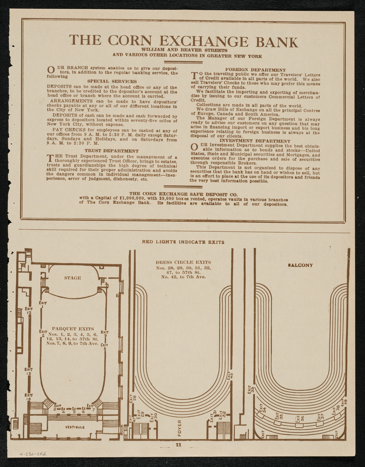 Lecture by Howard Carter, April 23, 1924, program page 11