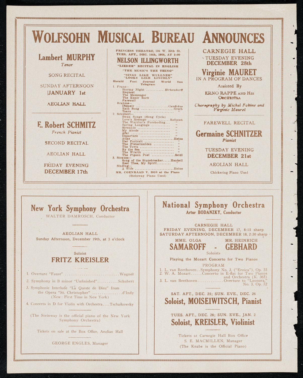 Newman Traveltalks: Spain, December 12, 1920, program page 8