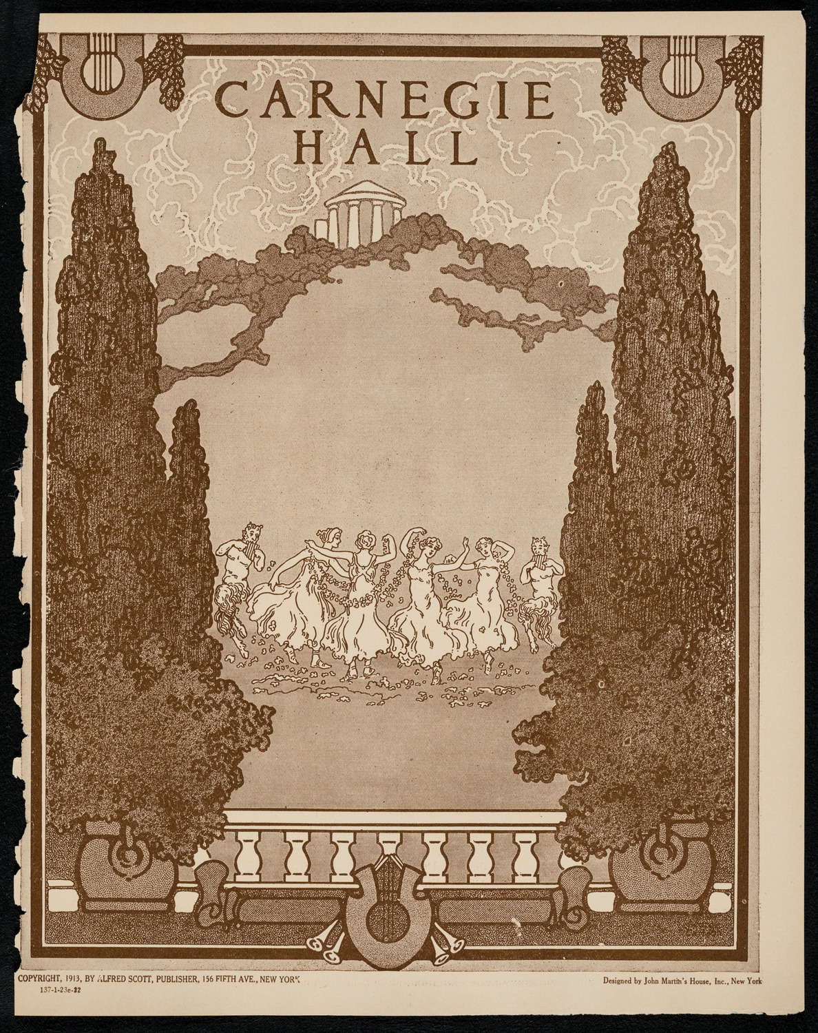 The Clef Club, January 23, 1922, program page 1