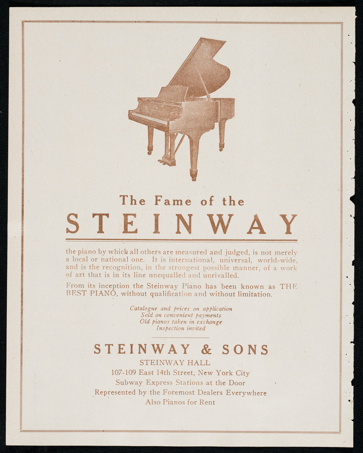 National Symphony Orchestra, November 23, 1920, program page 4