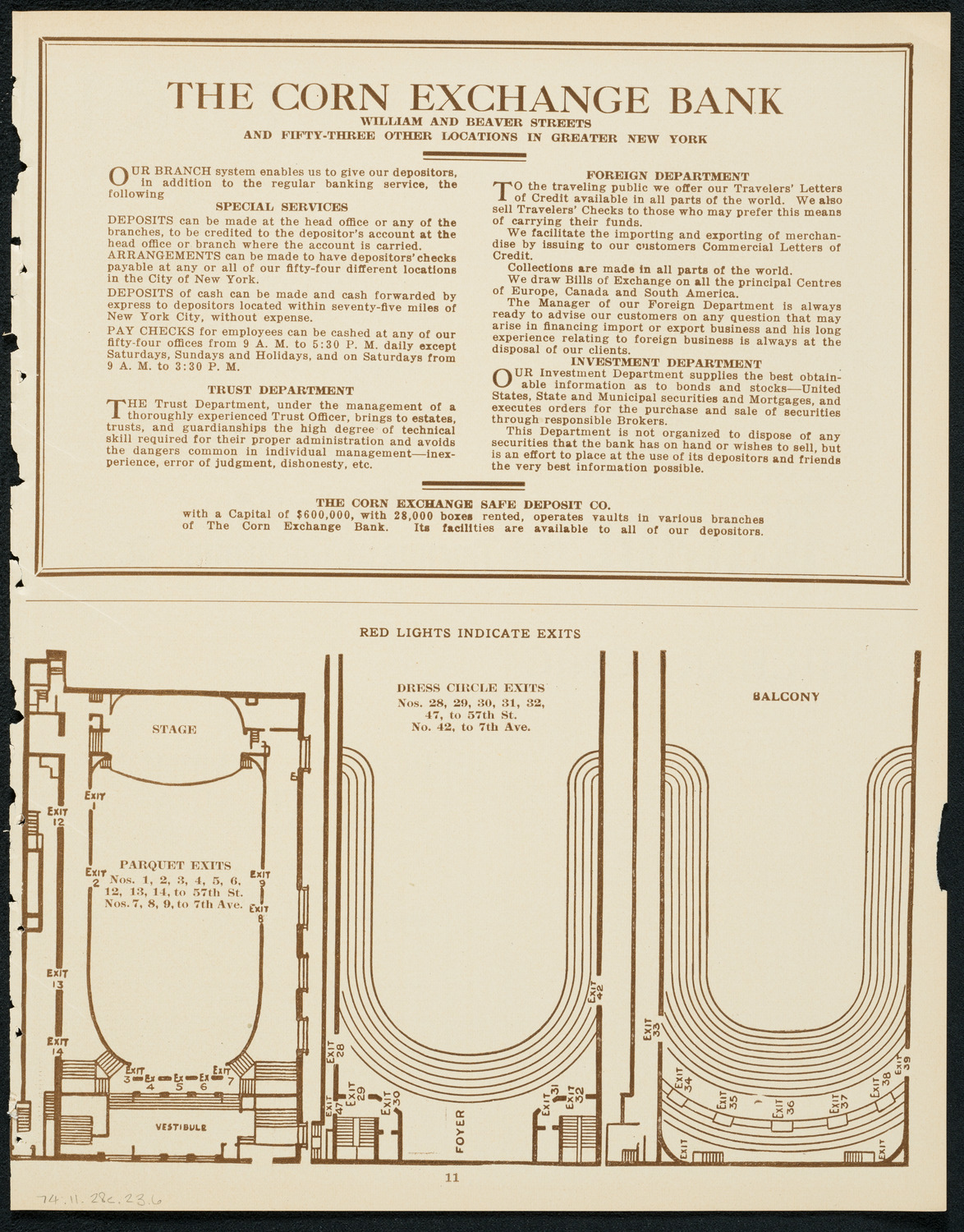 New York Philharmonic, November 28, 1923, program page 11