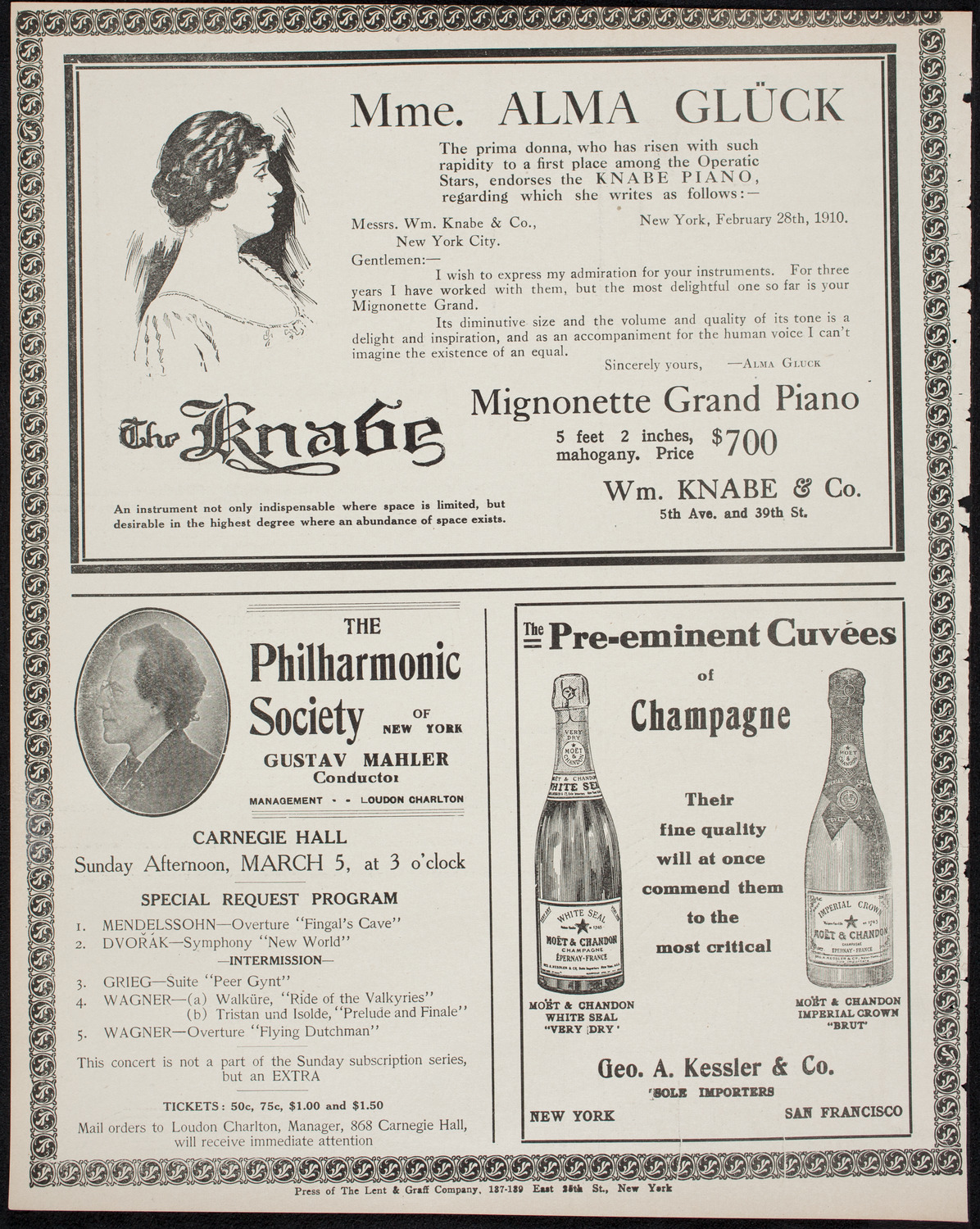 MacDowell Chorus, March 3, 1911, program page 12