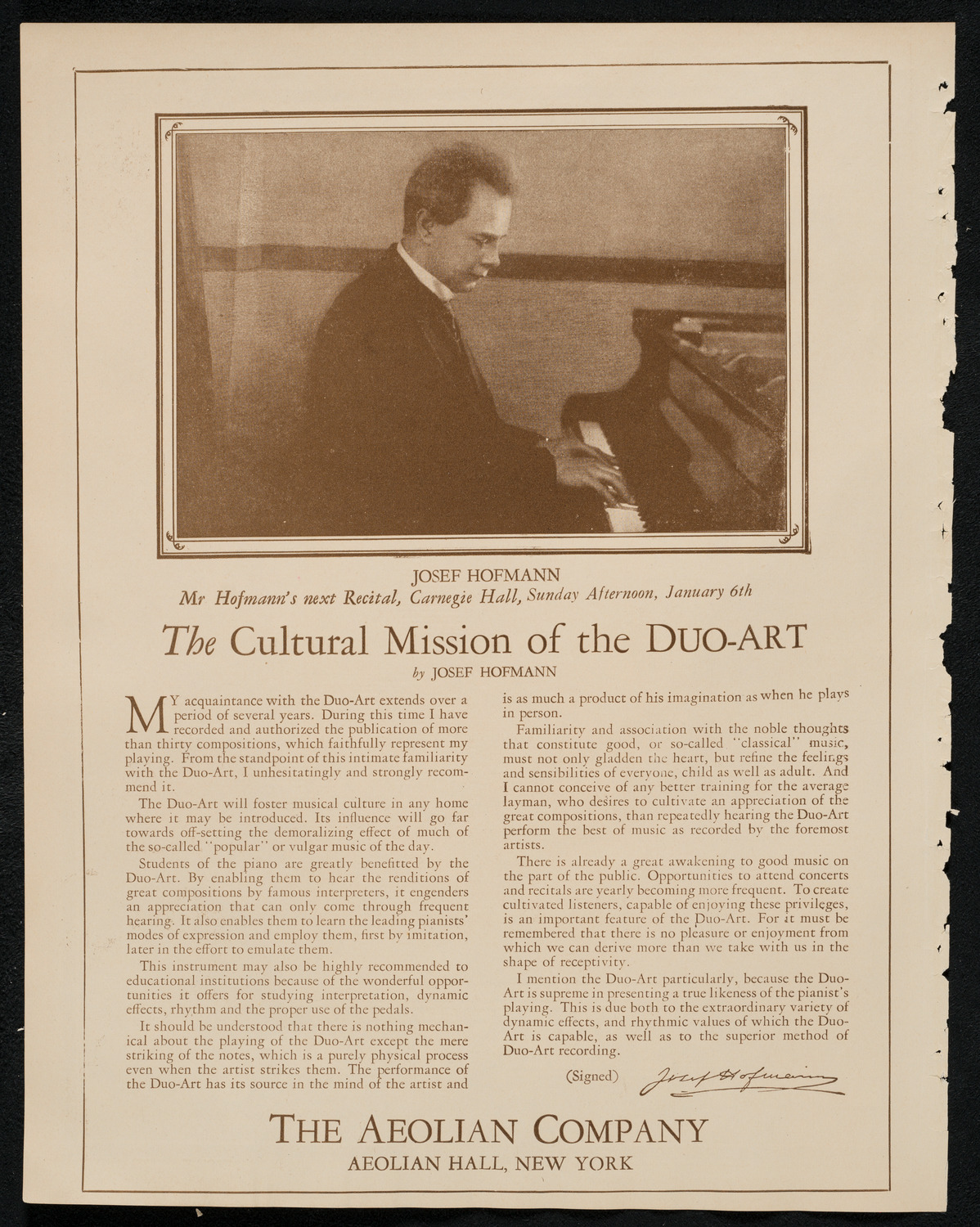 New York Symphony Orchestra: Beethoven Cycle, January 3, 1924, program page 2