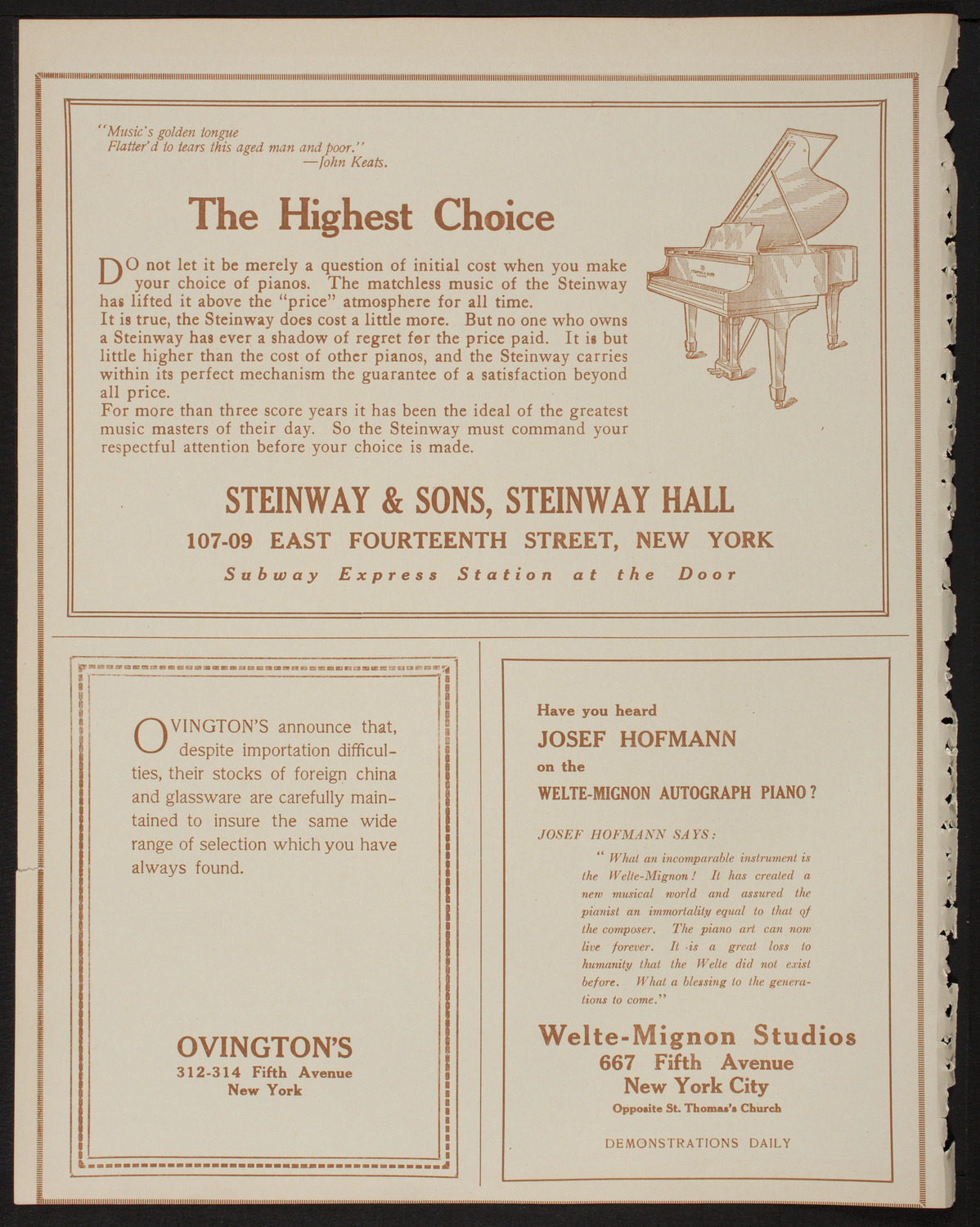 Amelita Galli-Curci, Soprano, March 4, 1918, program page 4