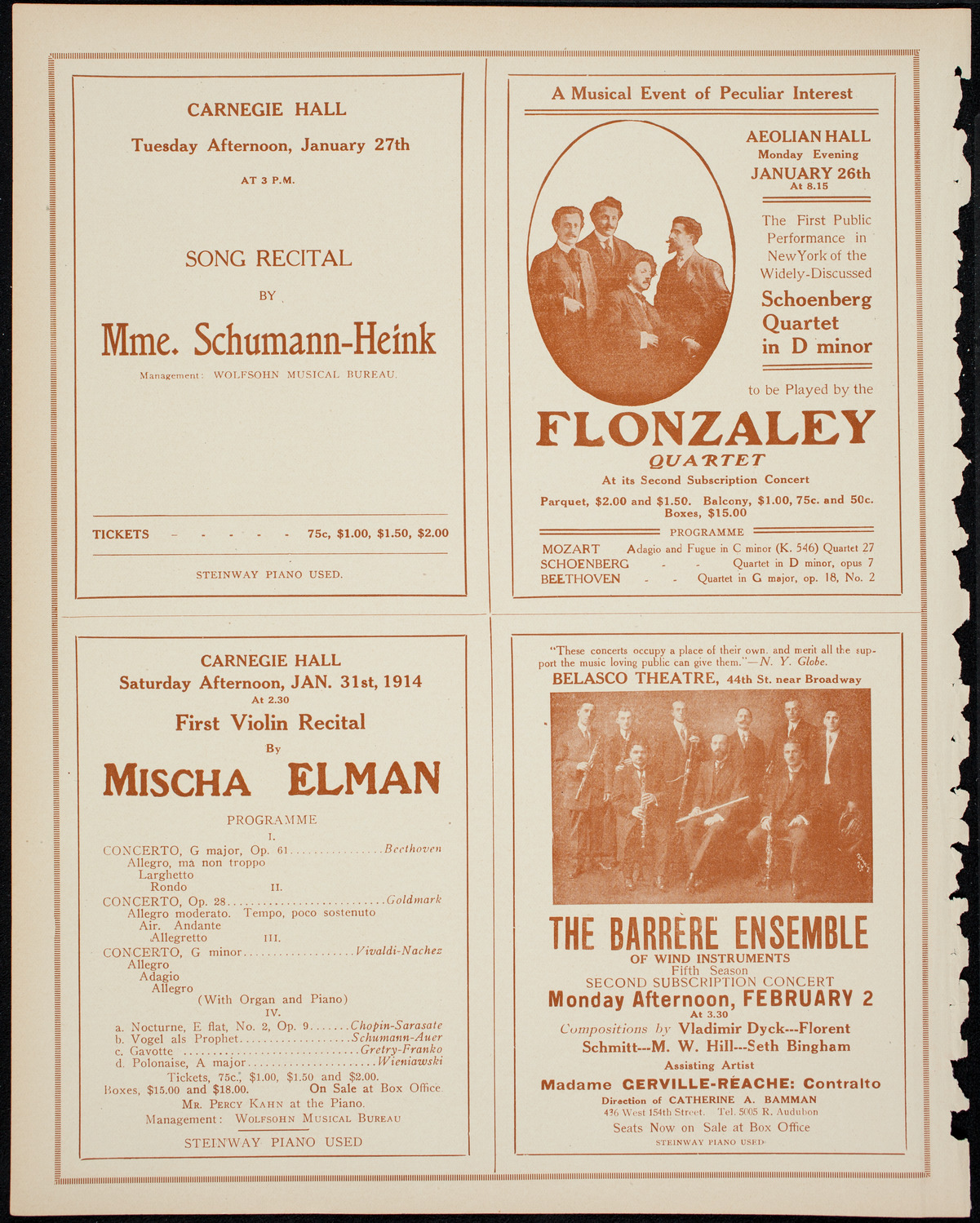 United Hebew Trades of New York 25th Anniversary Festival, January 24, 1914, program page 10
