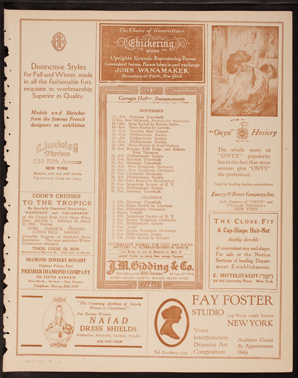 Newman Traveltalks: Alsace-Lorraine, November 17, 1919, program page 3