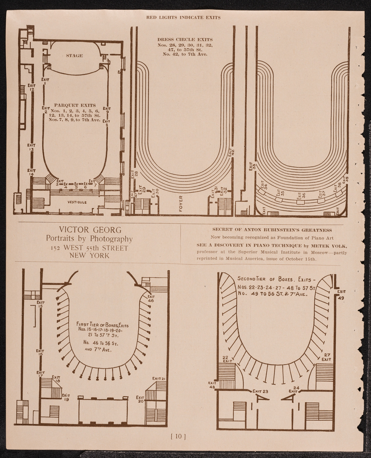 Gala Concert Presented by Maurice Frank, October 22, 1921, program page 10