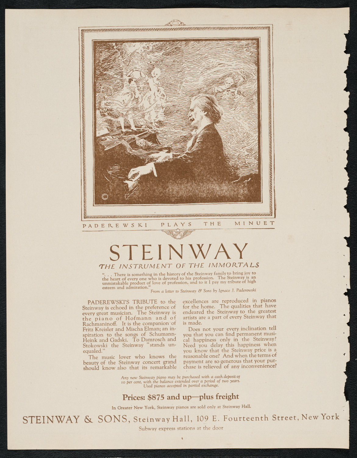 City Symphony Orchestra, November 18, 1922, program page 4