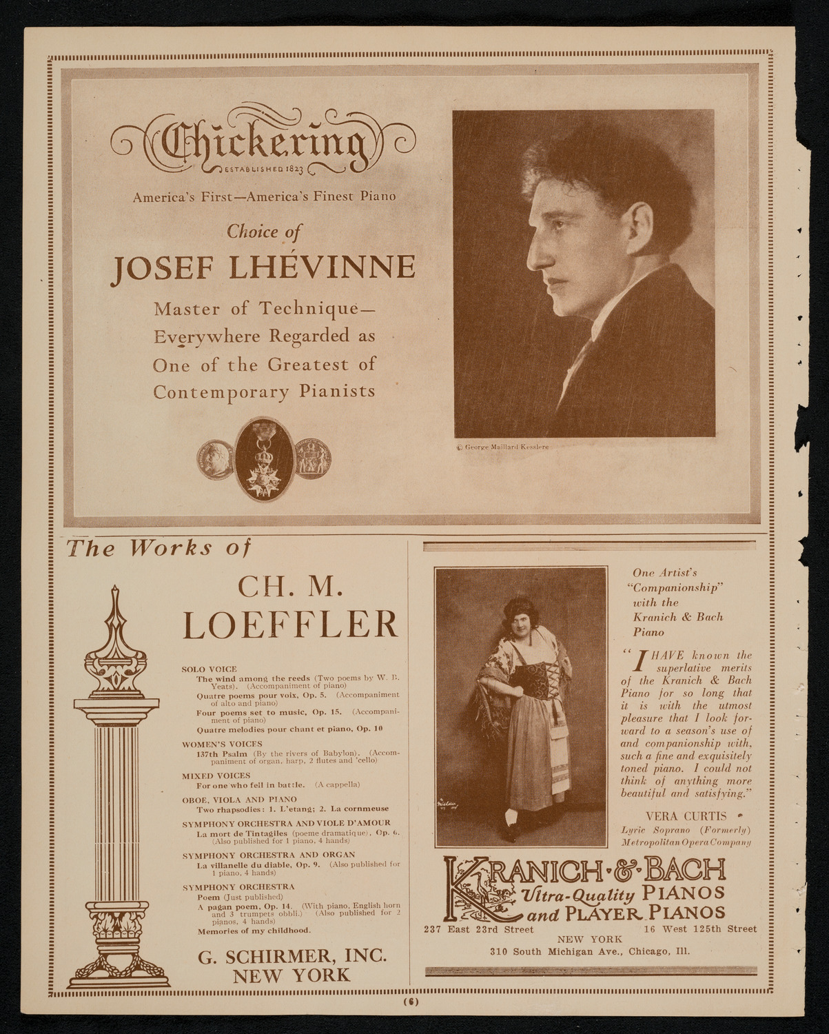 Roland Hayes, Tenor, December 30, 1925, program page 6