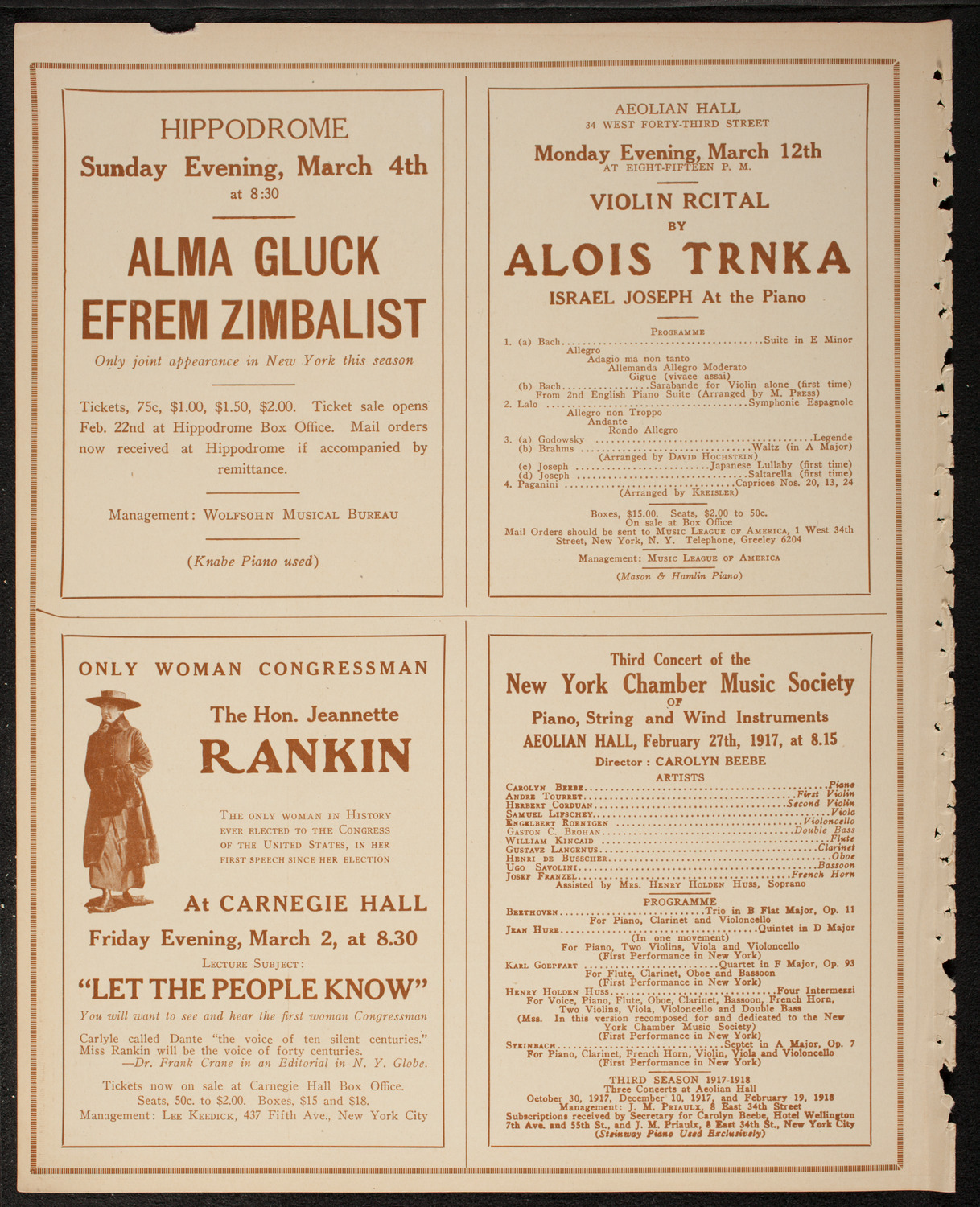 Symphony Concert for Young People, February 24, 1917, program page 10