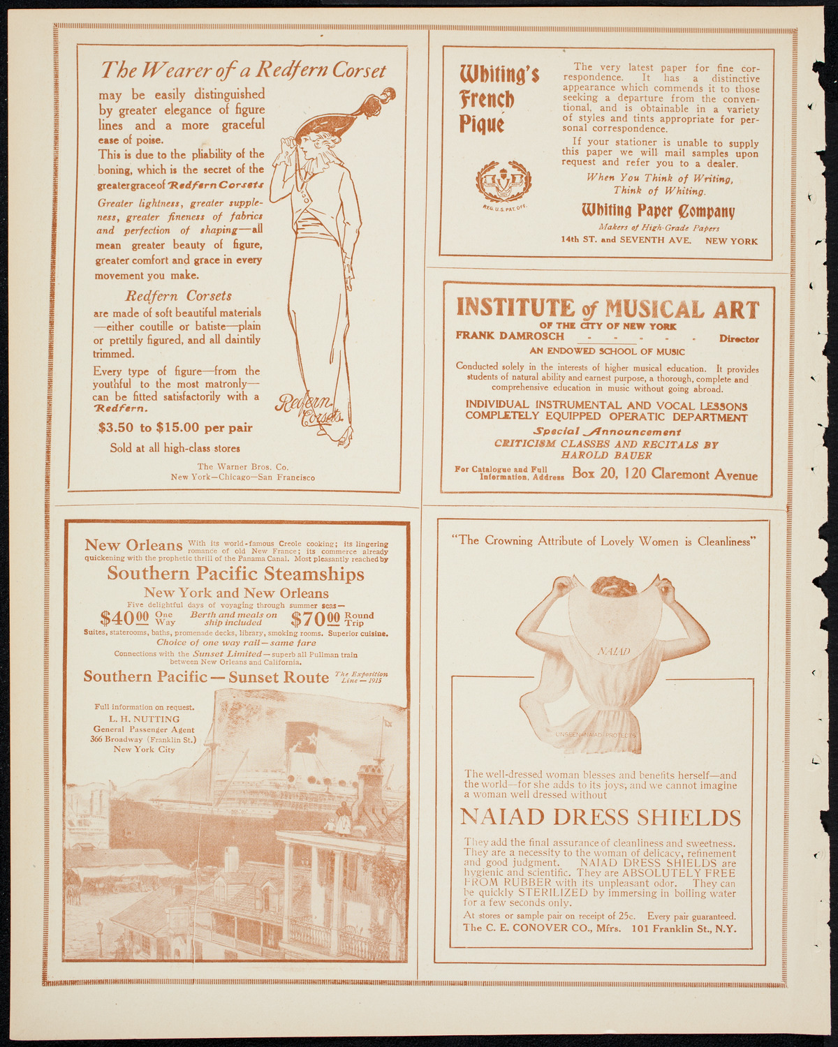 Josef Hofmann, Piano, April 4, 1914, program page 2