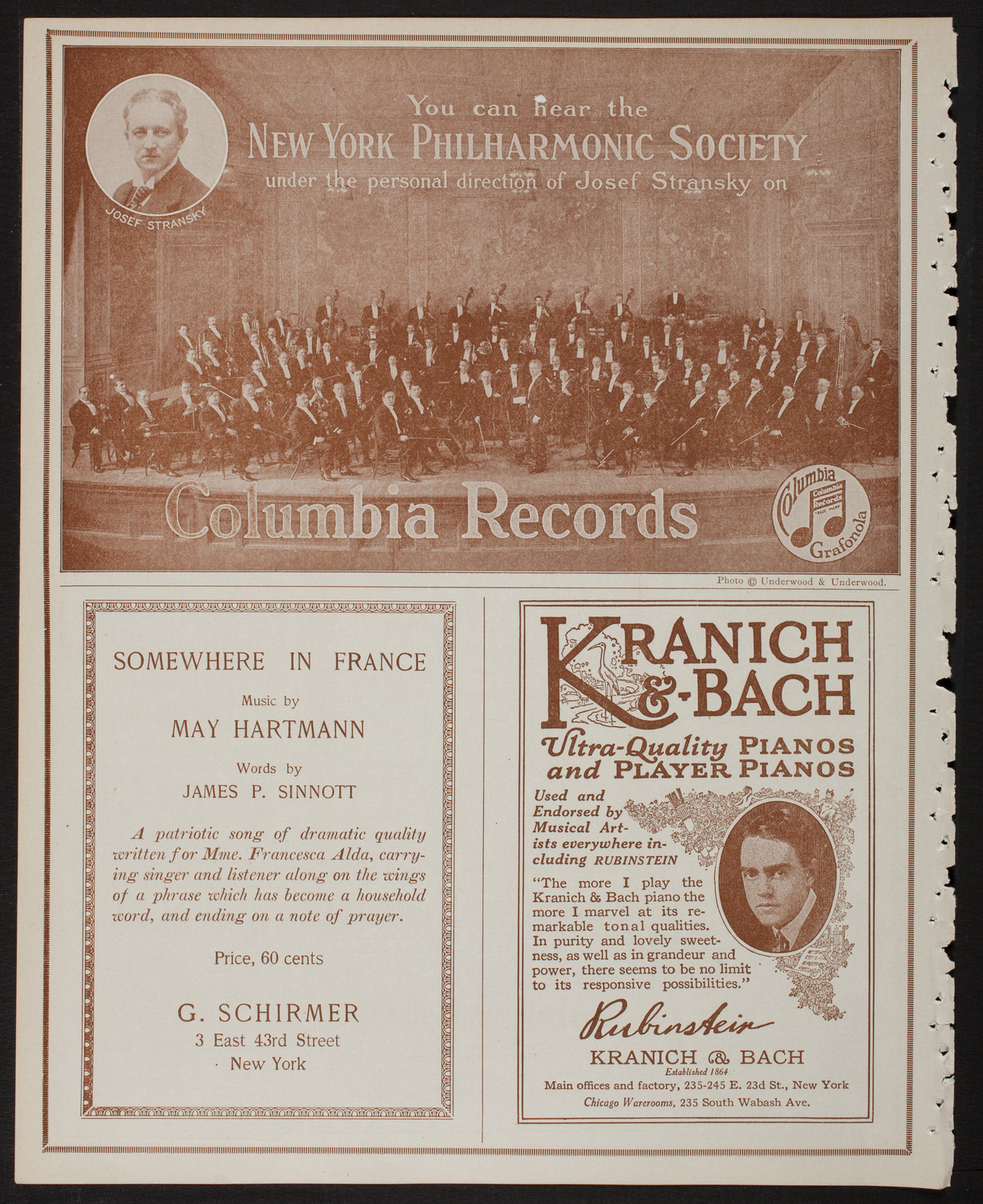 New York Philharmonic, February 8, 1918, program page 6