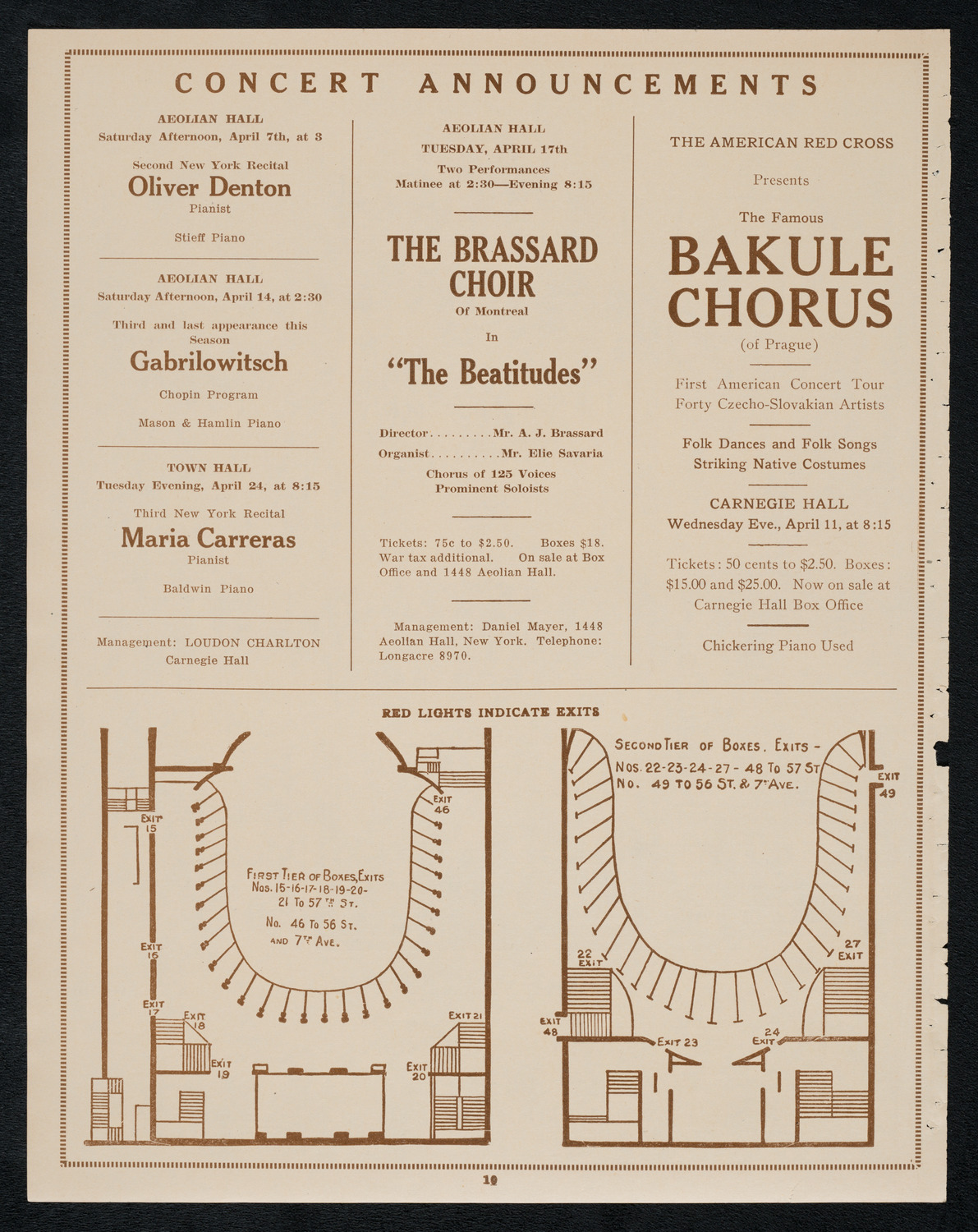 Oratorio Society of New York, April 4, 1923, program page 10