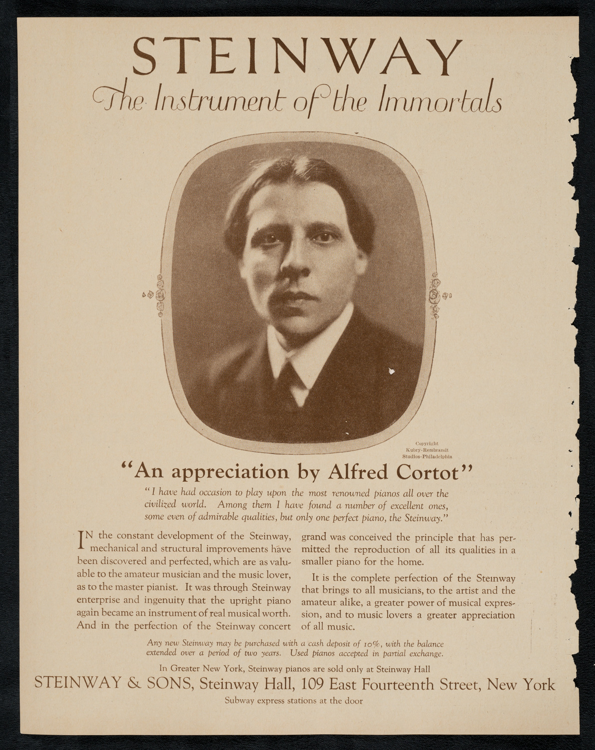 Philadelphia Orchestra, March 13, 1923, program page 4