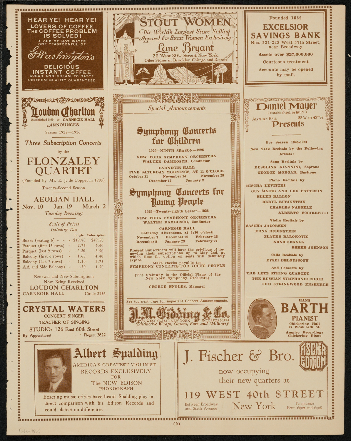 May Day Festival, May 1, 1925, program page 9