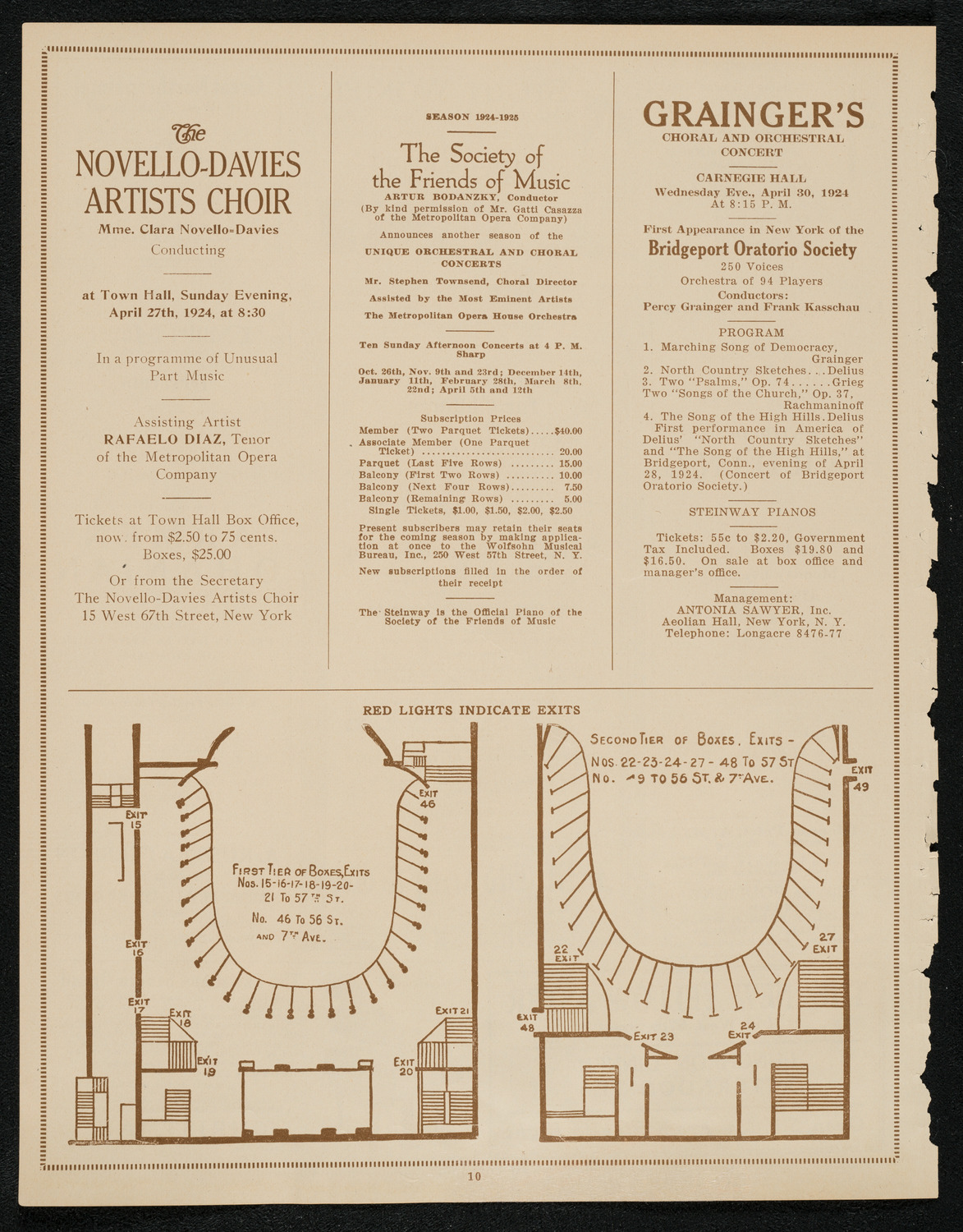 Paul Whiteman and His Orchestra, April 21, 1924, program page 10