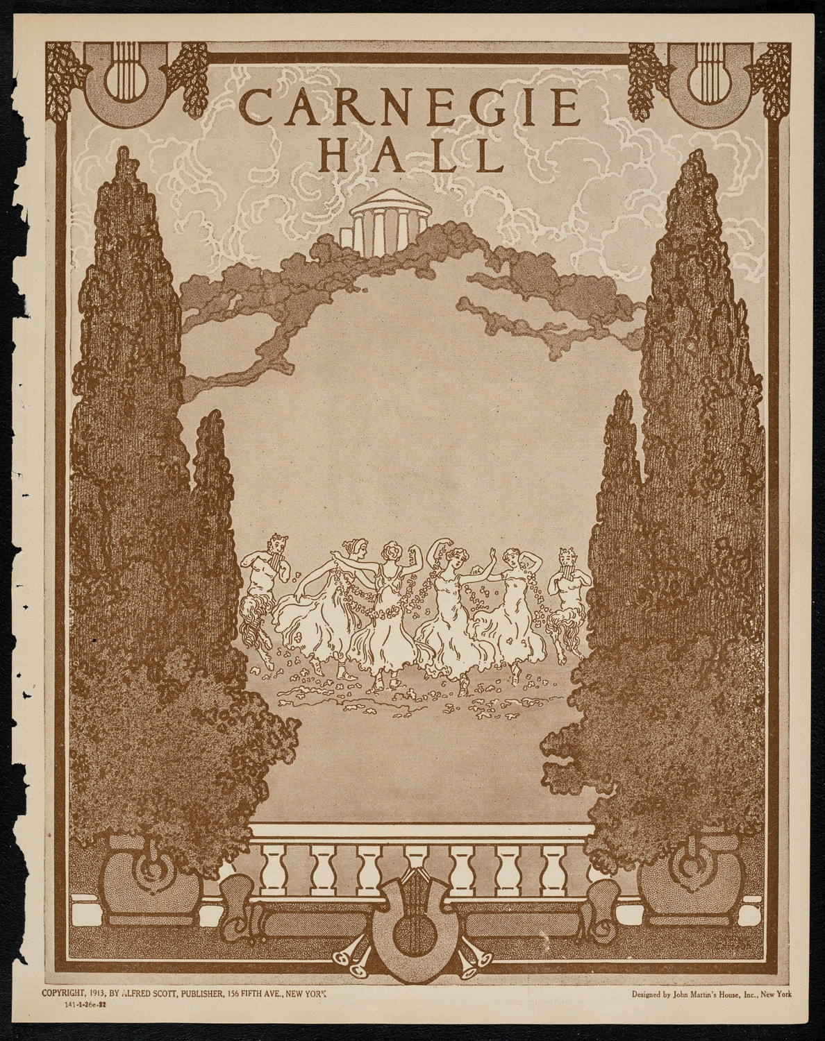 New York Philarmonic, January 26, 1922, program page 1