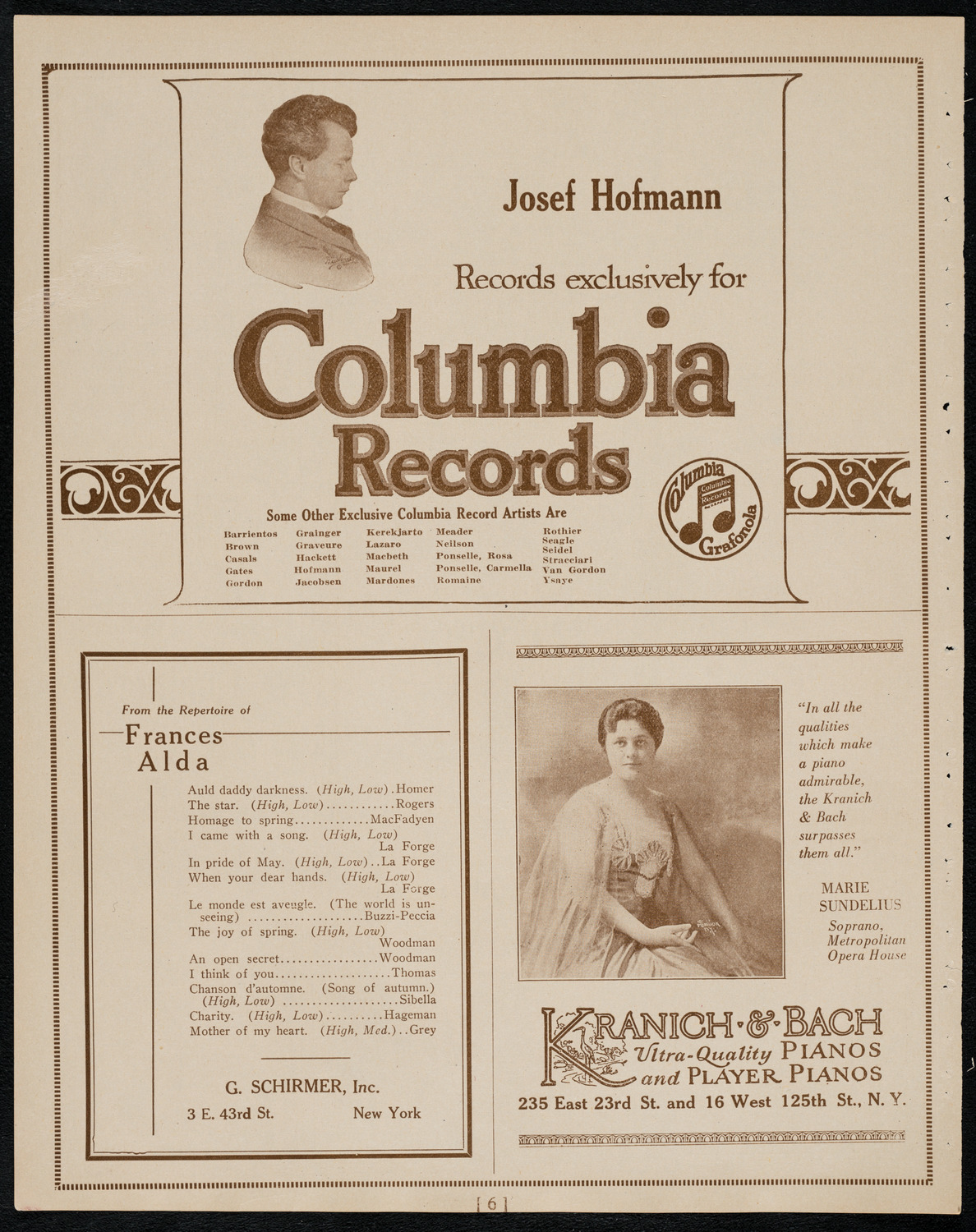Boston Symphony Orchestra, February 4, 1922, program page 6