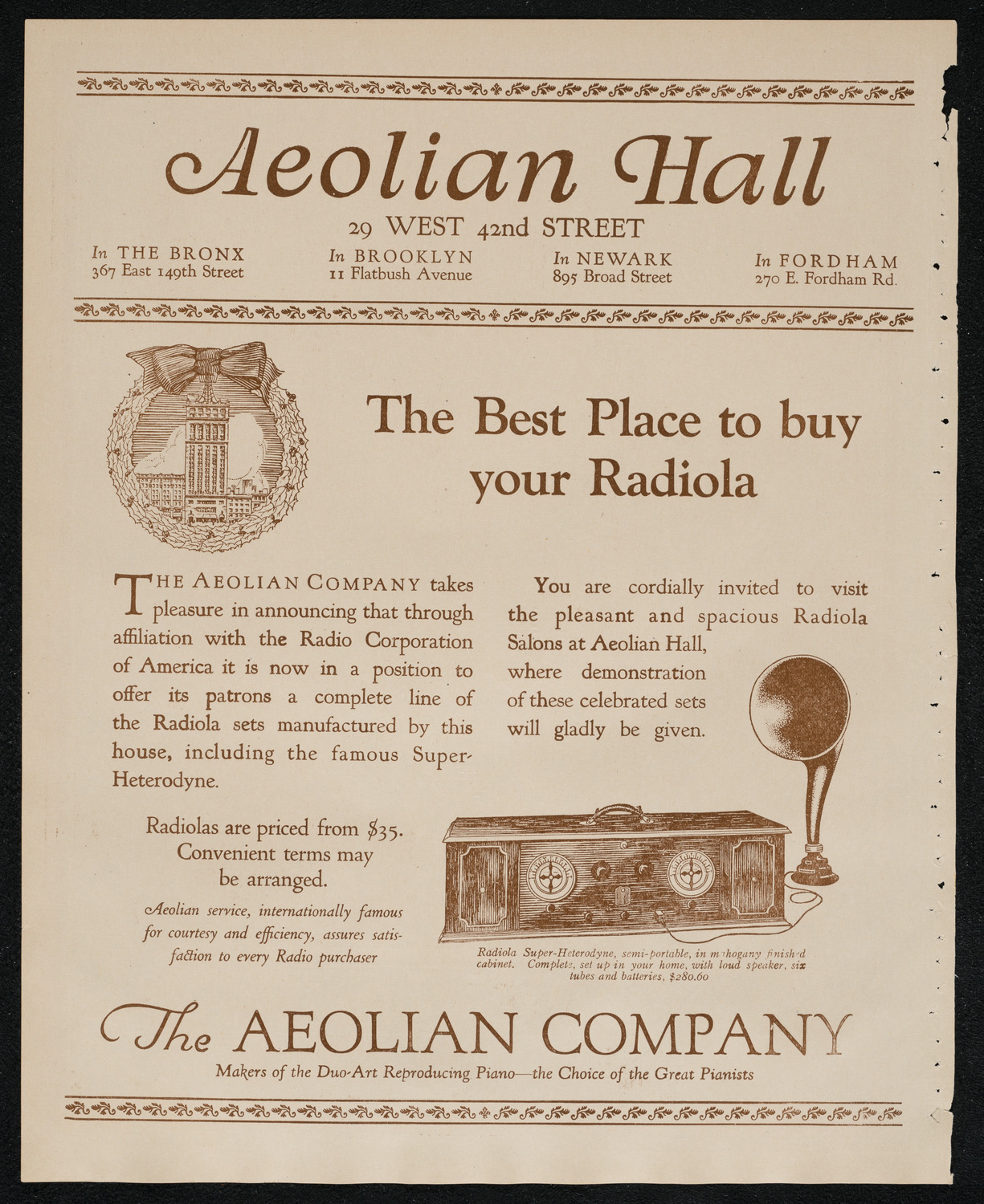 Benefit for Sanoker Relief, December 28, 1924, program page 2