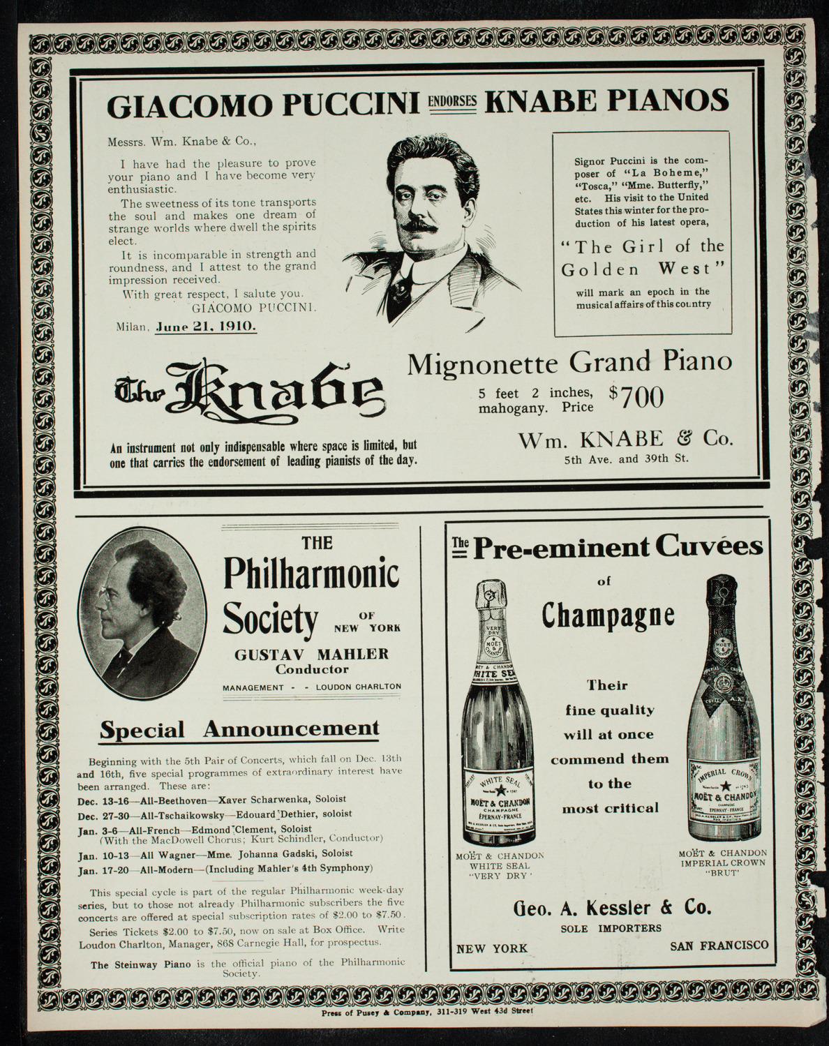Elmendorf Lecture: Paris, December 11, 1910, program page 12