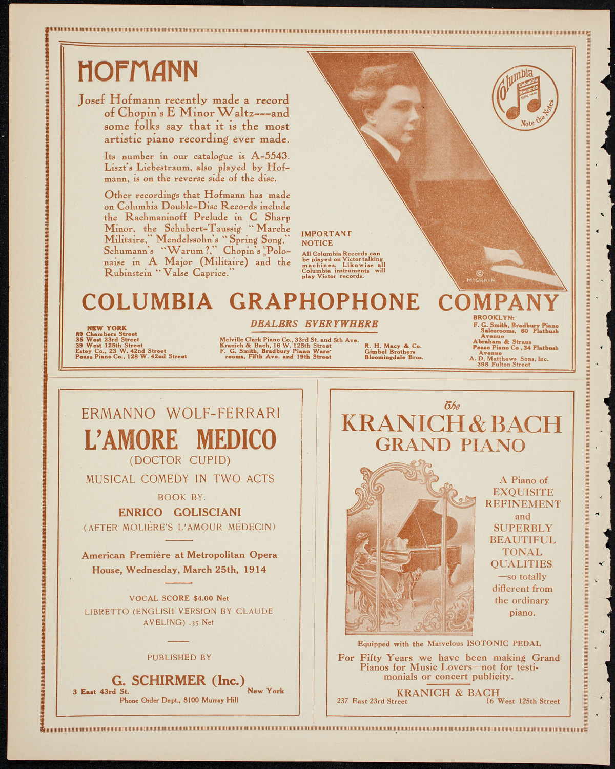 The Ellery Band, April 29, 1914, program page 6