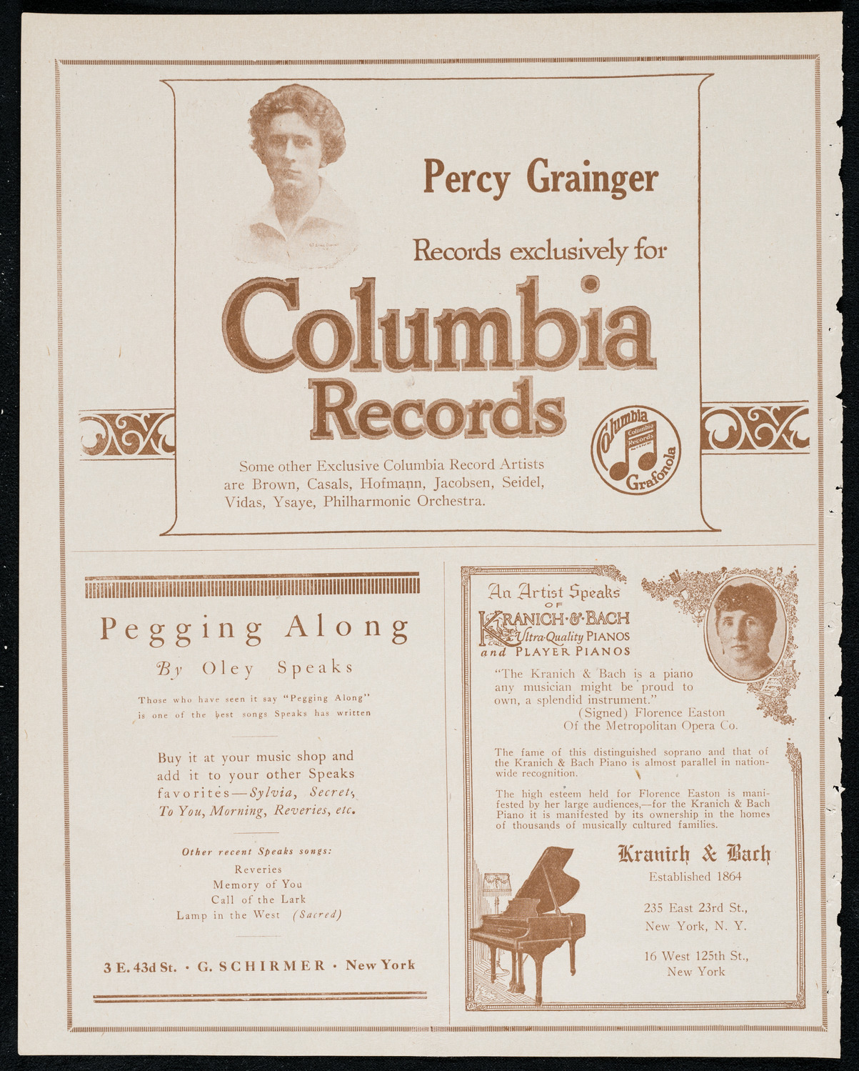 National Symphony Orchestra, December 7, 1920, program page 6