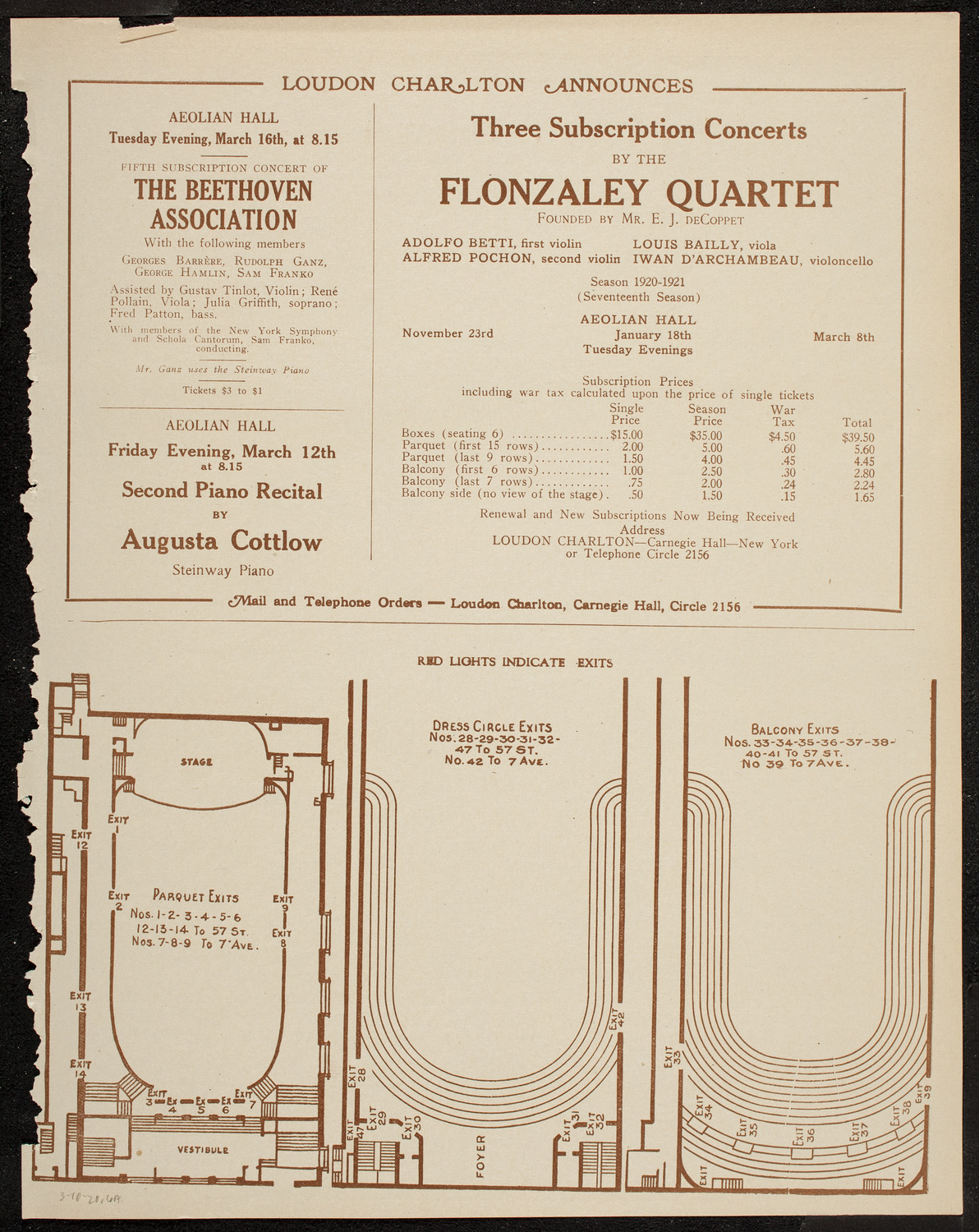 Anna Case, Soprano, March 10, 1920, program page 11