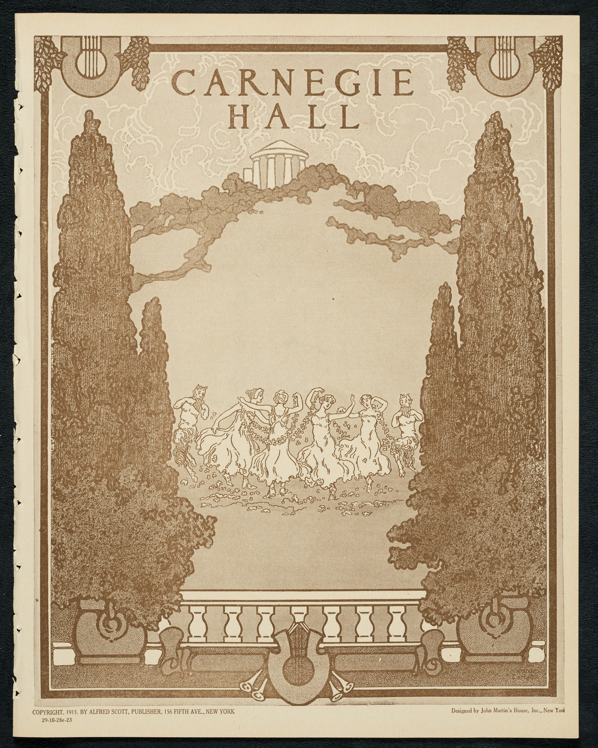 Operatic Concert and First Showing of "The Sons of Italy" ("I figli d'Italia"), October 28, 1923, program page 1