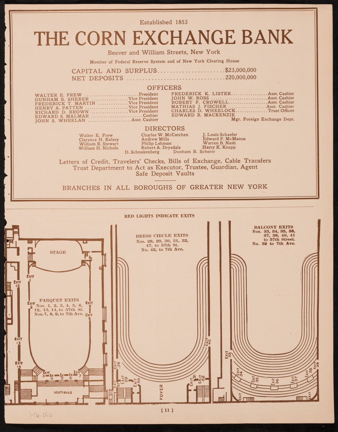 New York Philharmonic, January 17, 1925, program page 11