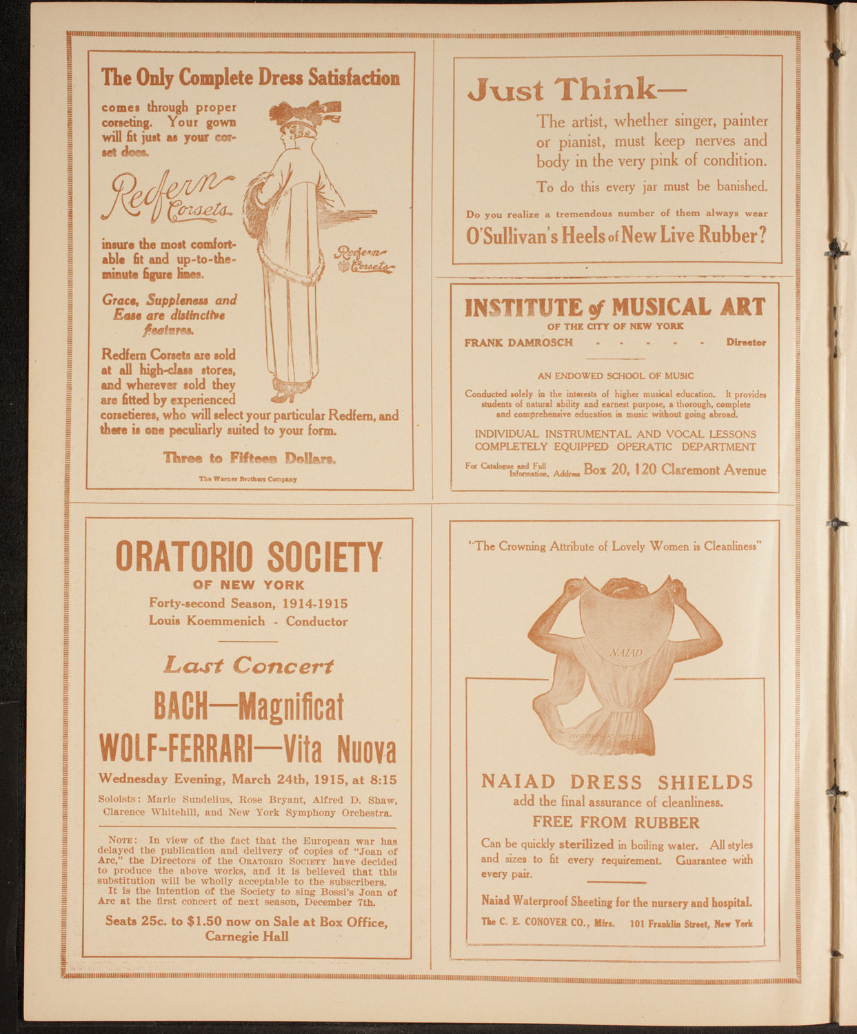 The Civic Forum, February 3, 1915, program page 2
