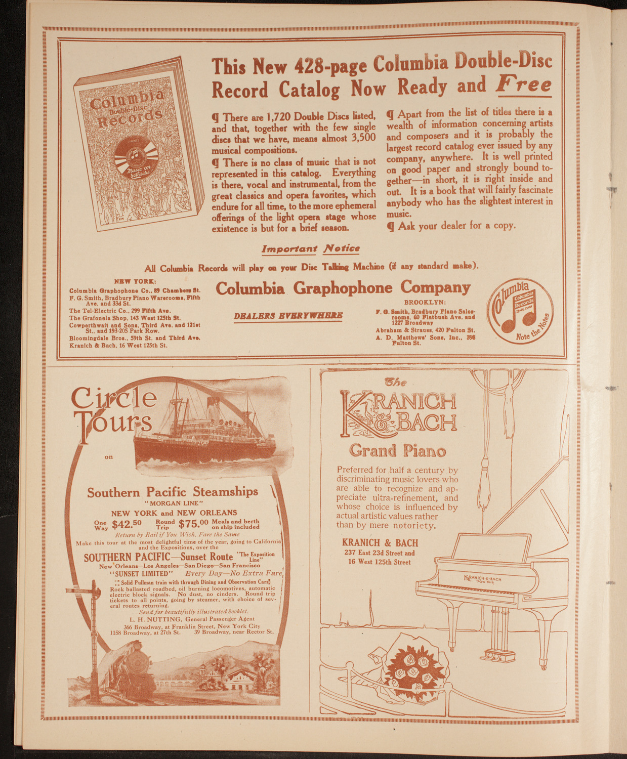 New York Philharmonic, January 21, 1915, program page 6