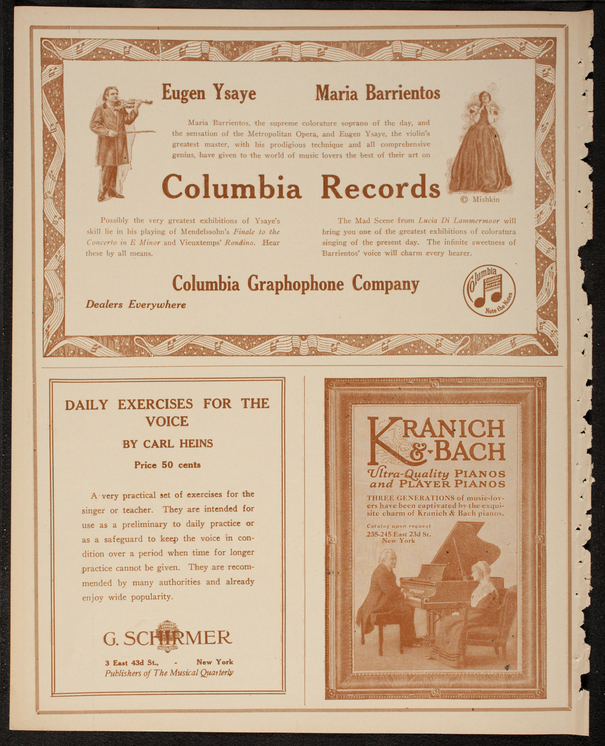 Home Symphony Concert: New York Philharmonic, February 21, 1917, program page 6